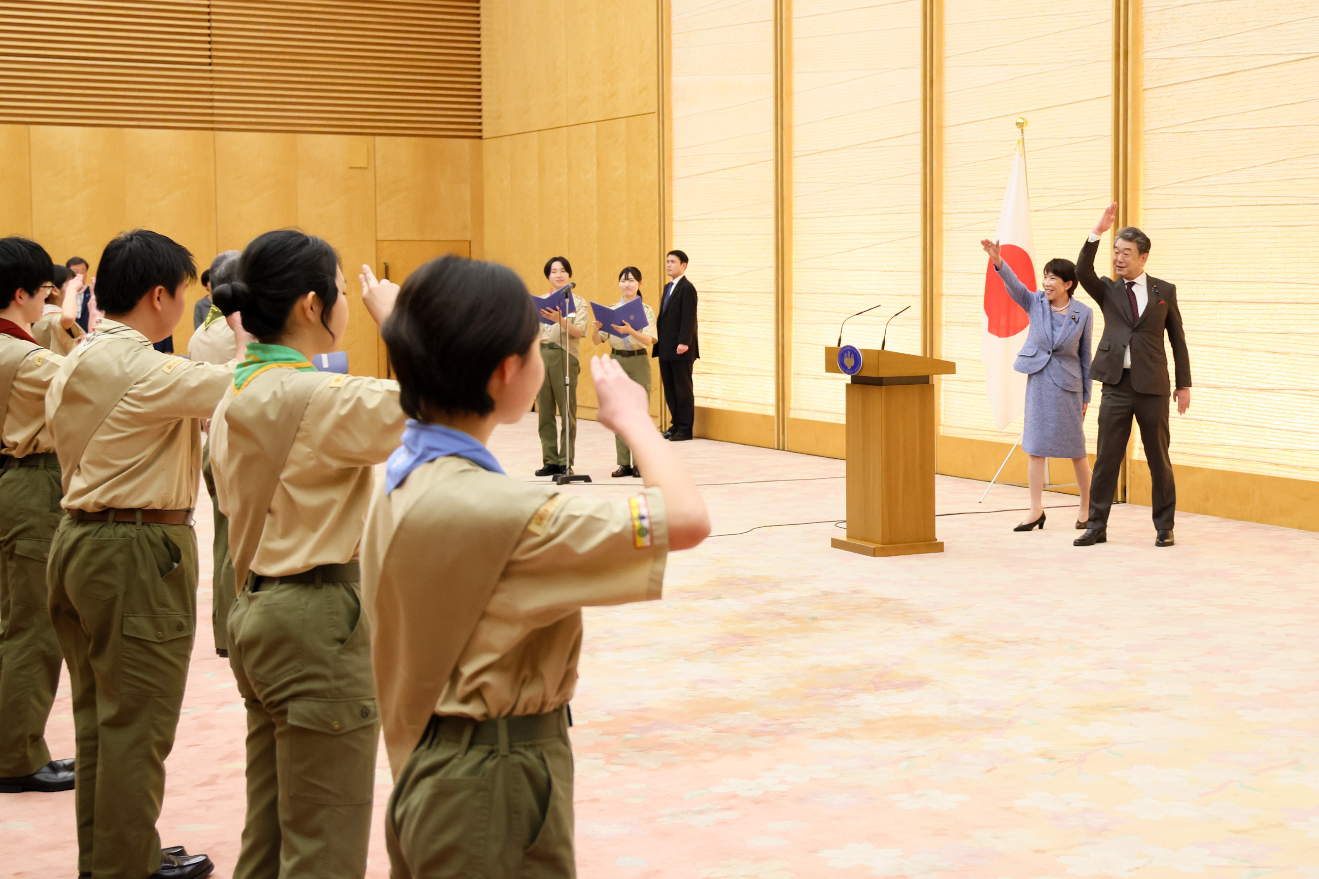 Prime Minister Takaichi receiving a courtesy call (7)