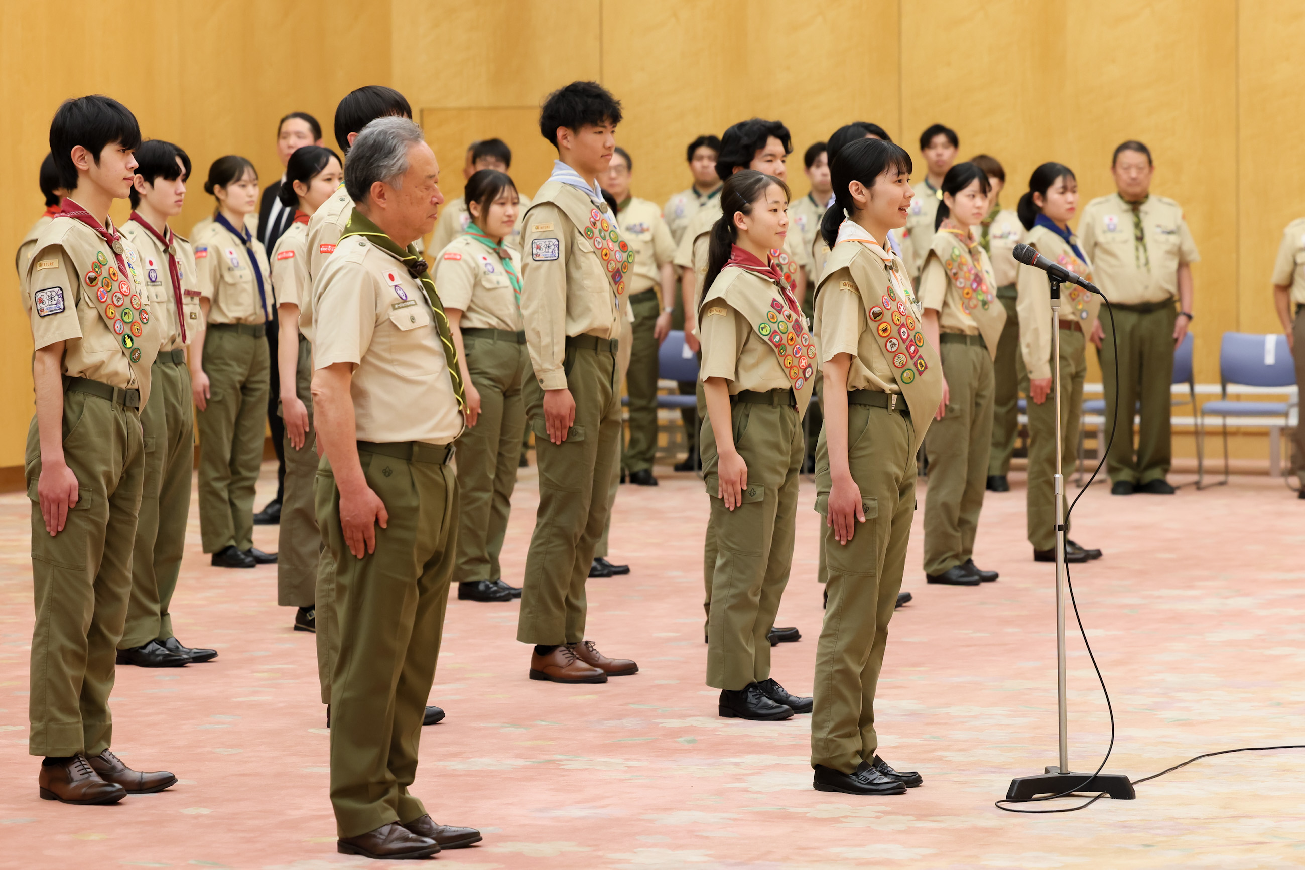 Representatives of the Fuji Scout