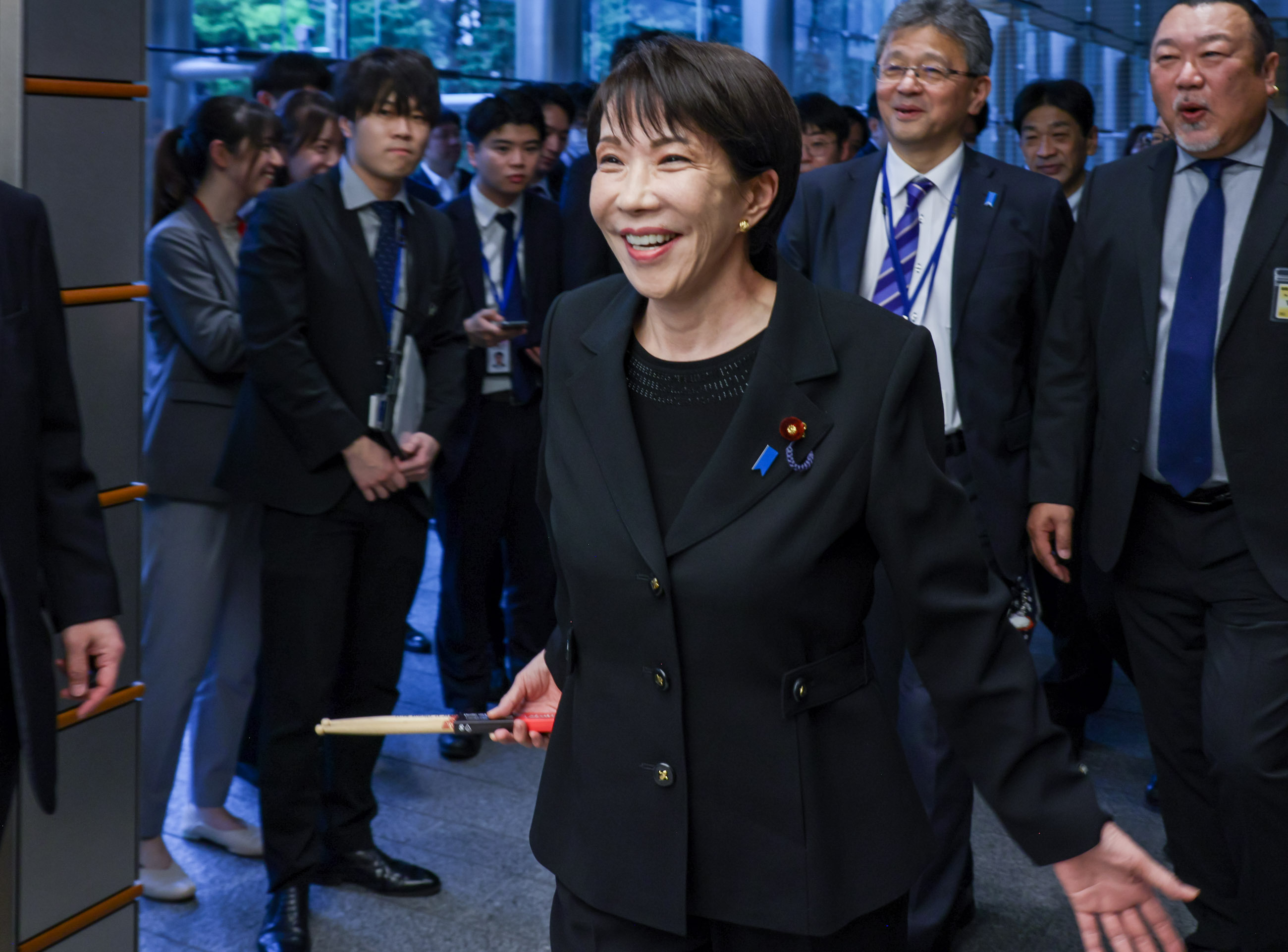 Prime Minister Takaichi receiving a courtesy call (2)