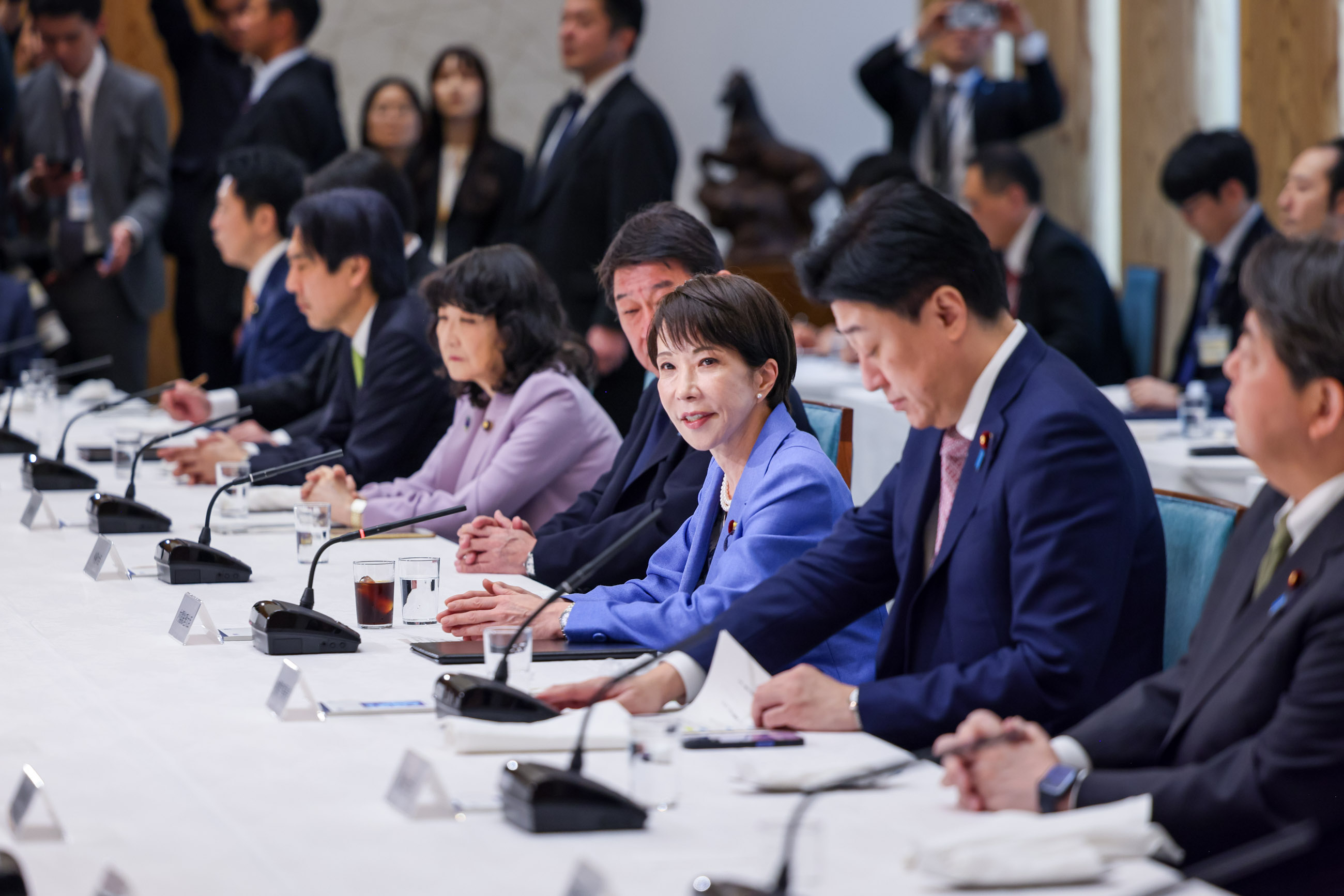 Prime Minister Takaichi delivering an address (2)