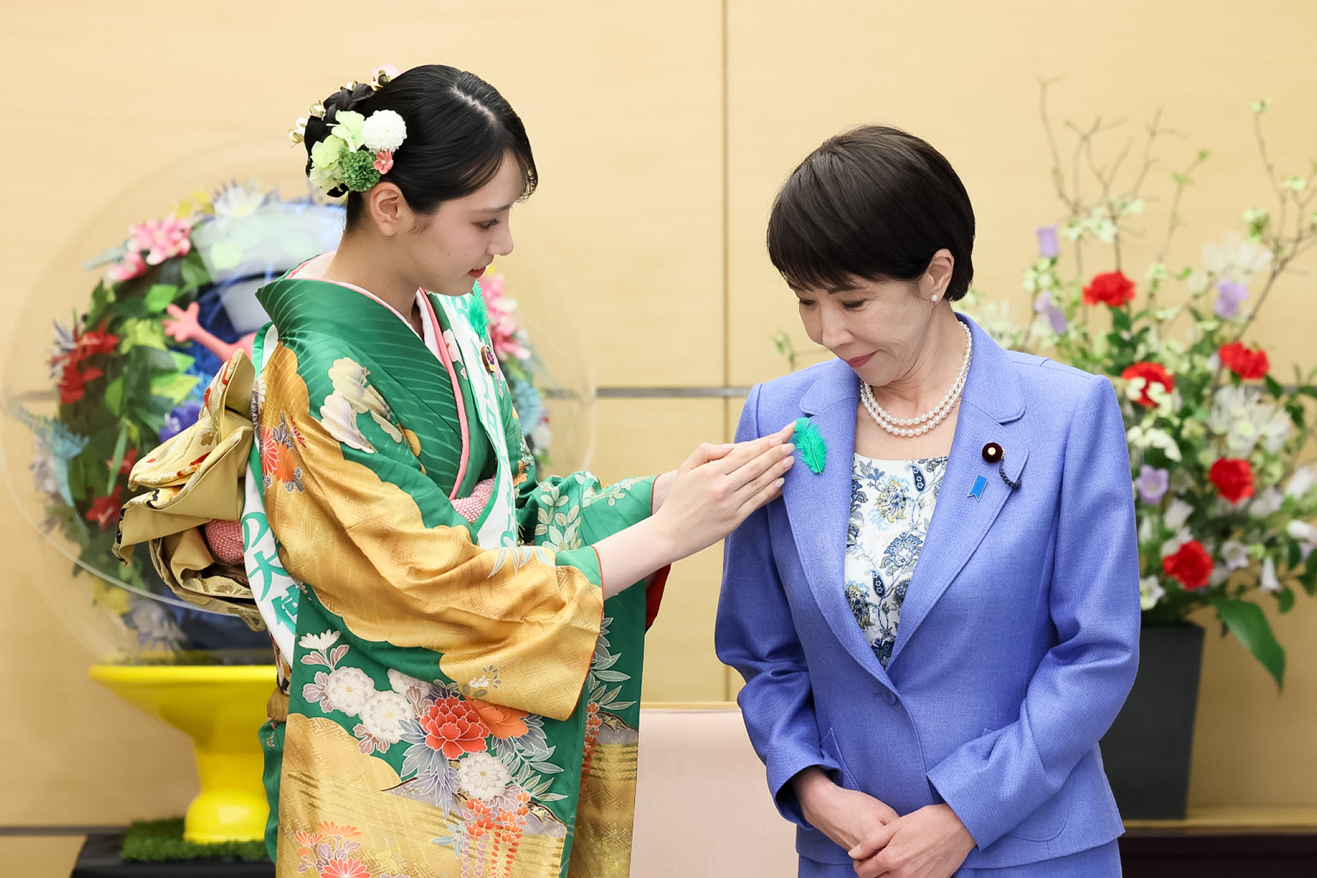 Prime Minister Takaichi receiving a courtesy call (2)