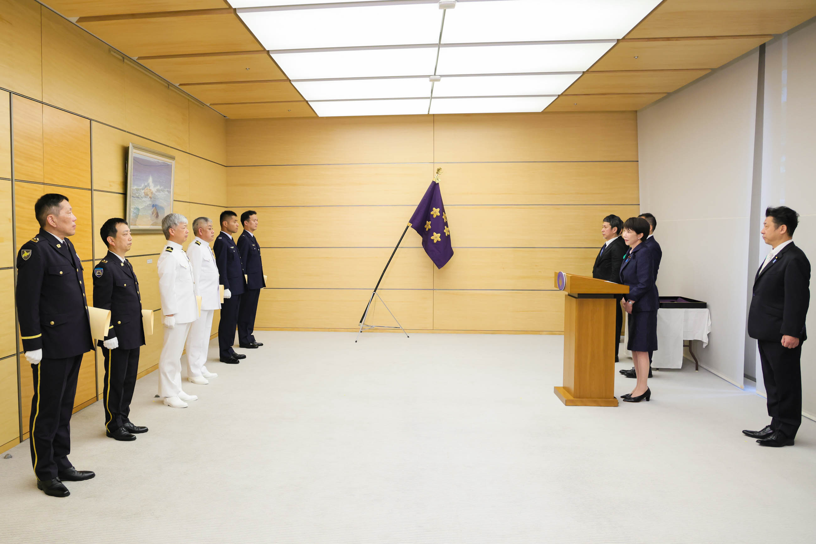Prime Minister Takaichi delivering an address (2)