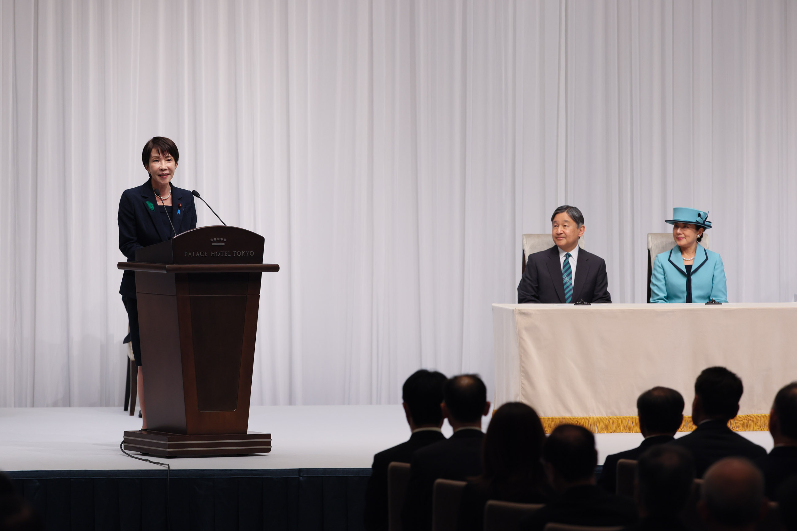 Prime Minister Takaichi delivering an address (3)