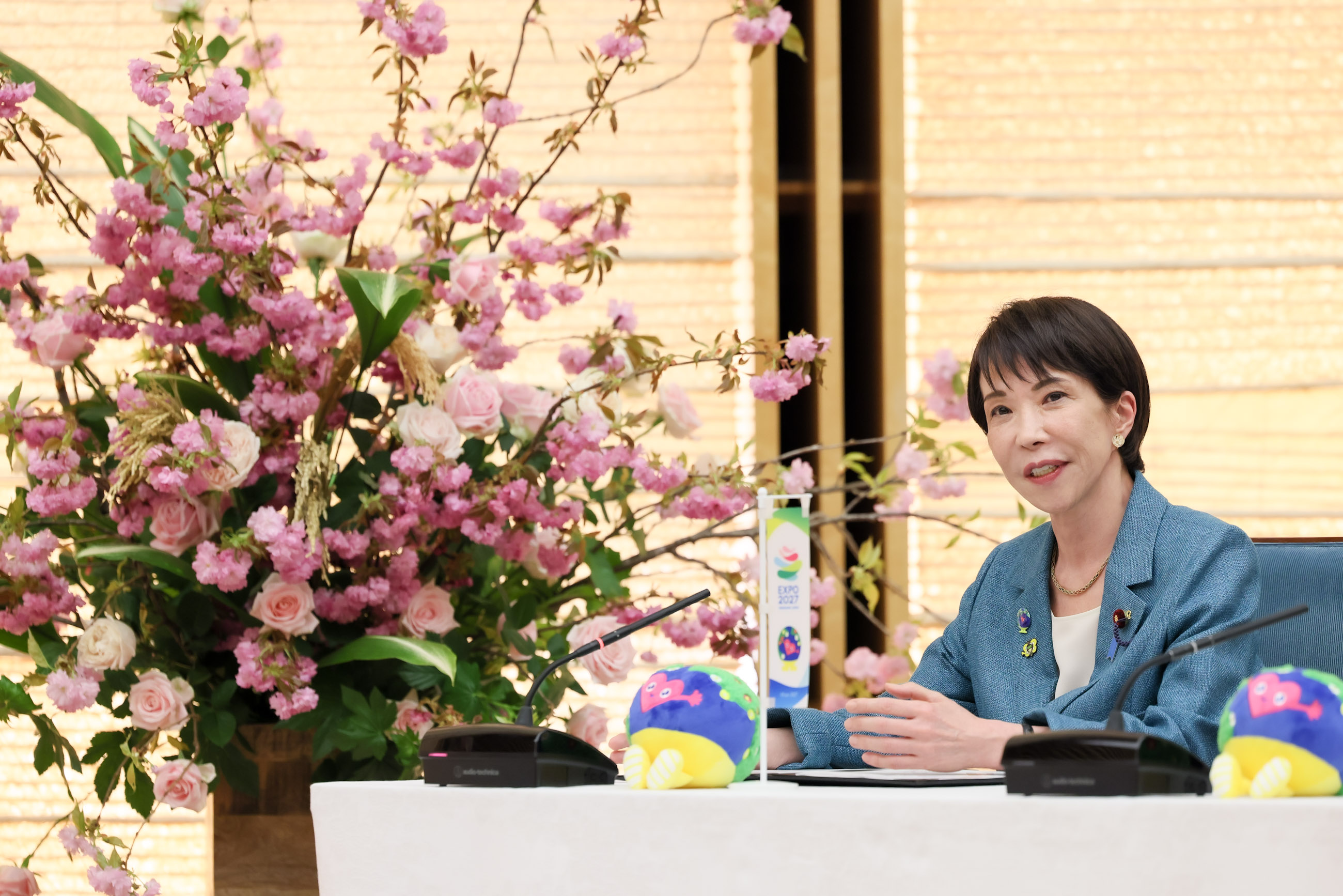 Prime Minister Takaichi receiving a courtesy call (2)