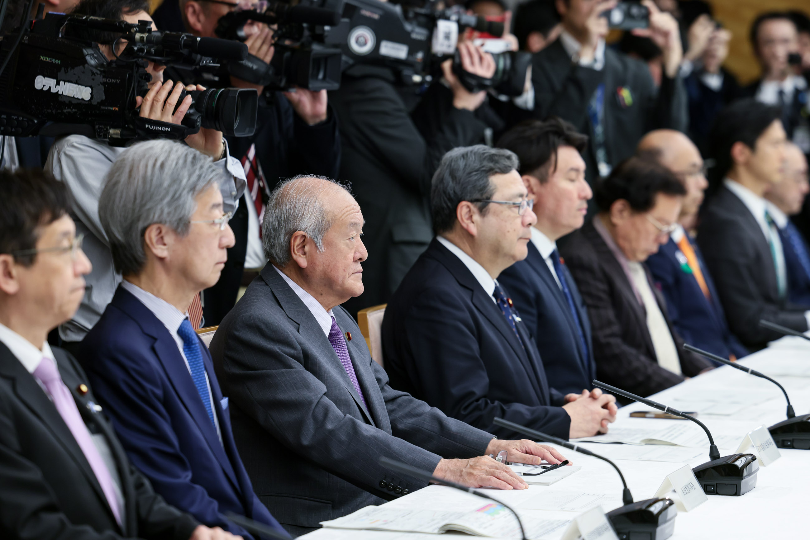 Scene from the Ministerial Council on the Monthly Economic Report and Other Relative Issues