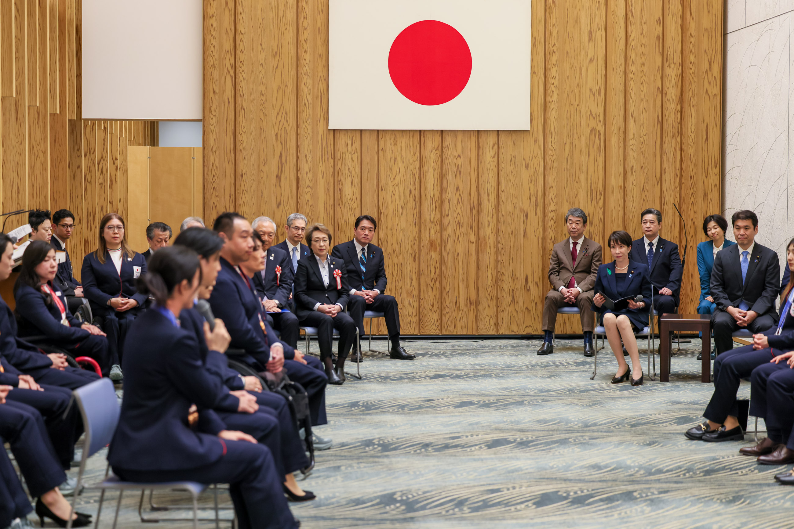 Prime Minister Takaichi receiving a courtesy call (9)