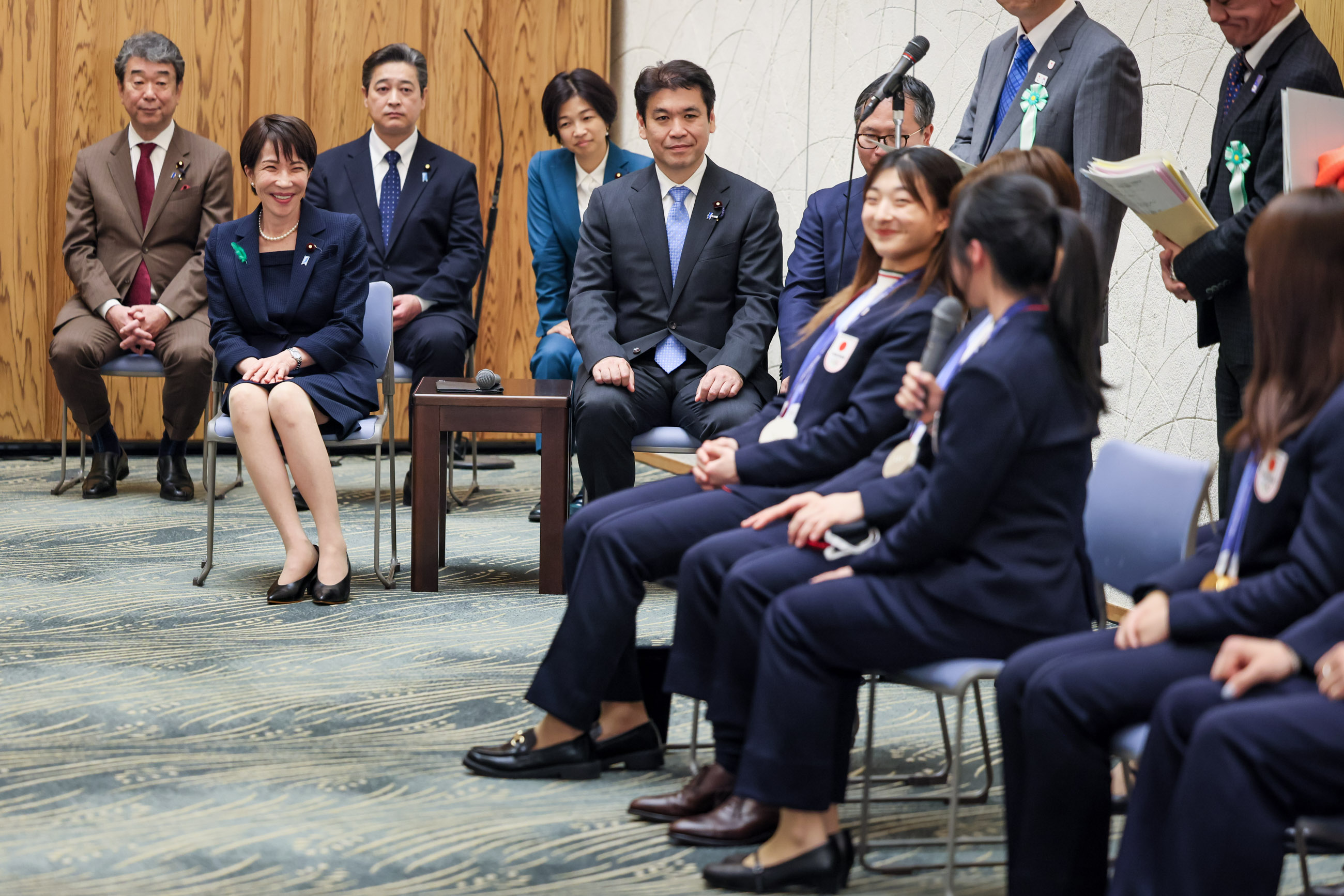 Prime Minister Takaichi receiving a courtesy call (10)
