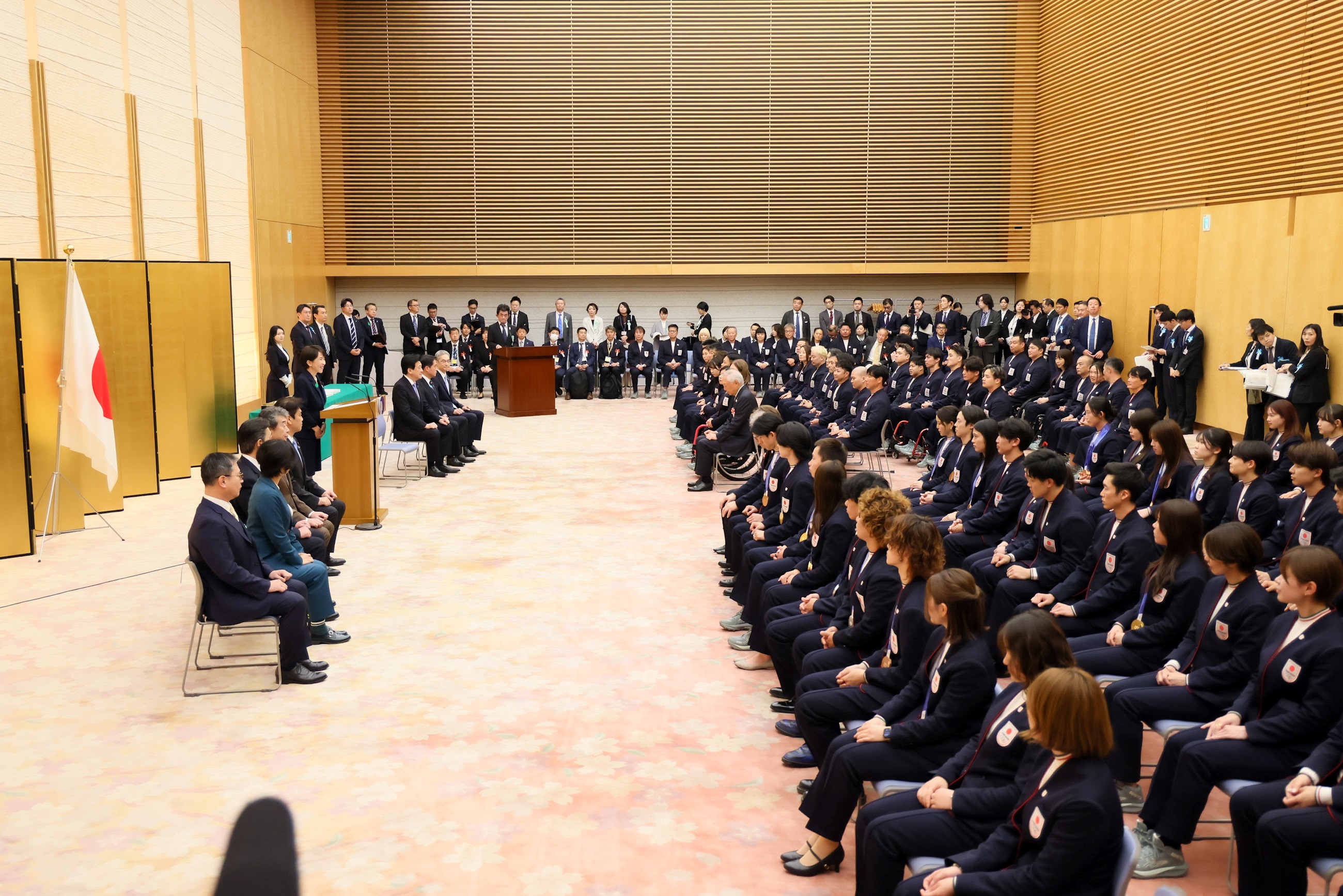 Prime Minister Takaichi delivering an address (2)