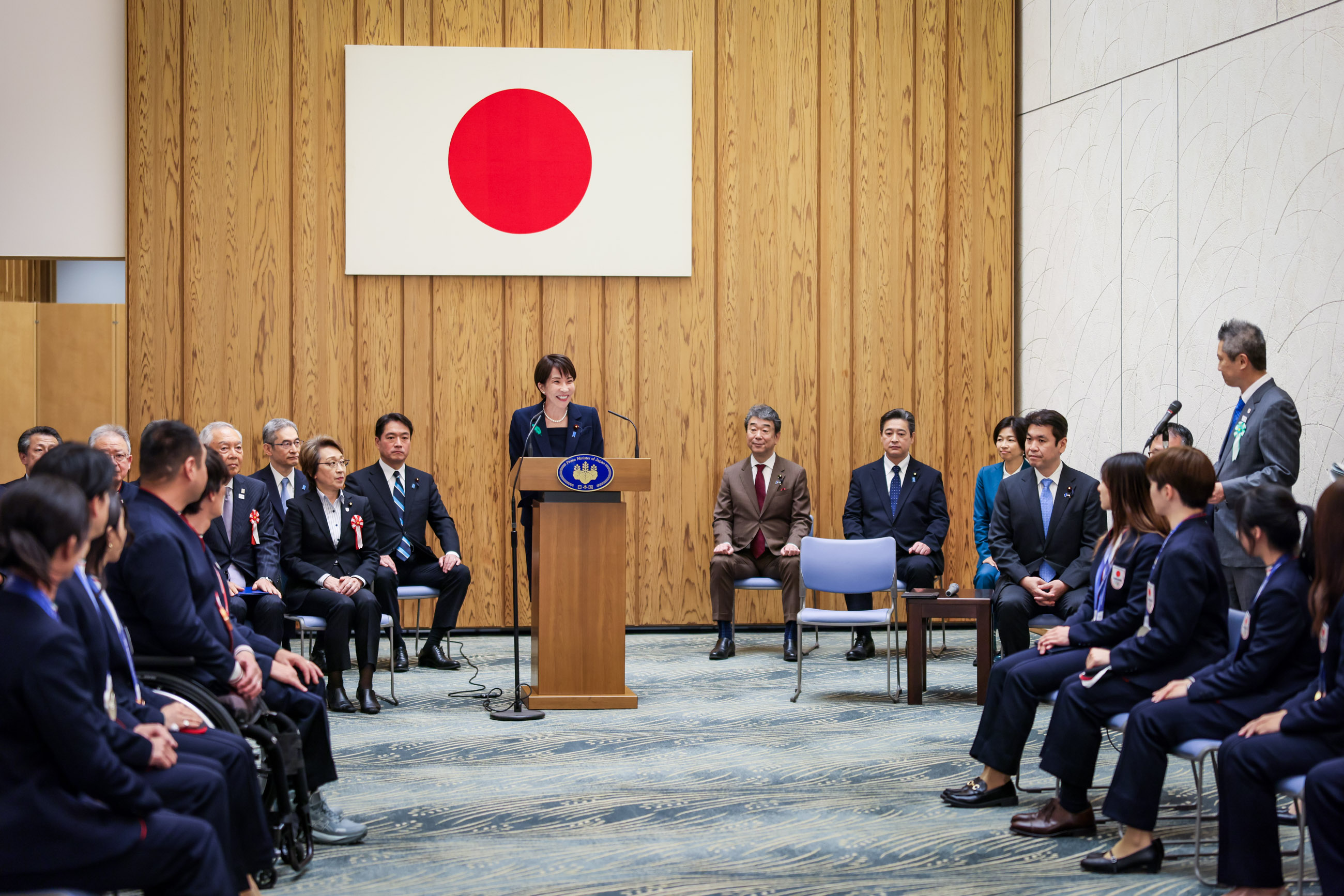 Prime Minister Takaichi receiving a courtesy call (1)