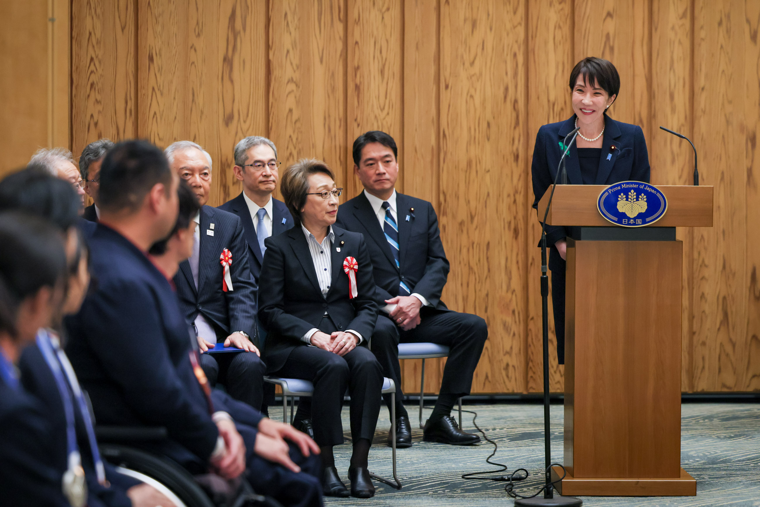 Prime Minister Takaichi receiving a courtesy call (2)