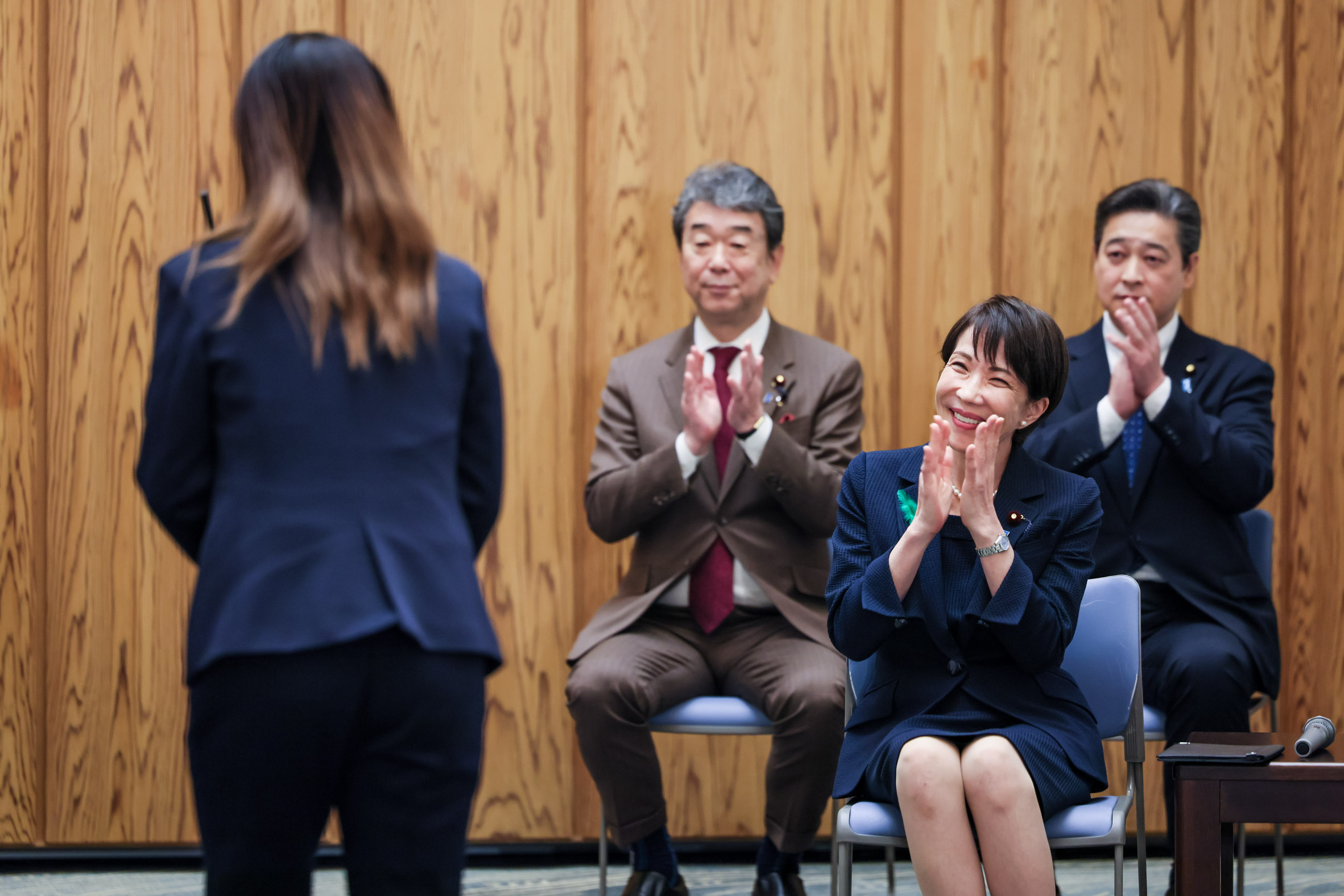Prime Minister Takaichi receiving a courtesy call (4)