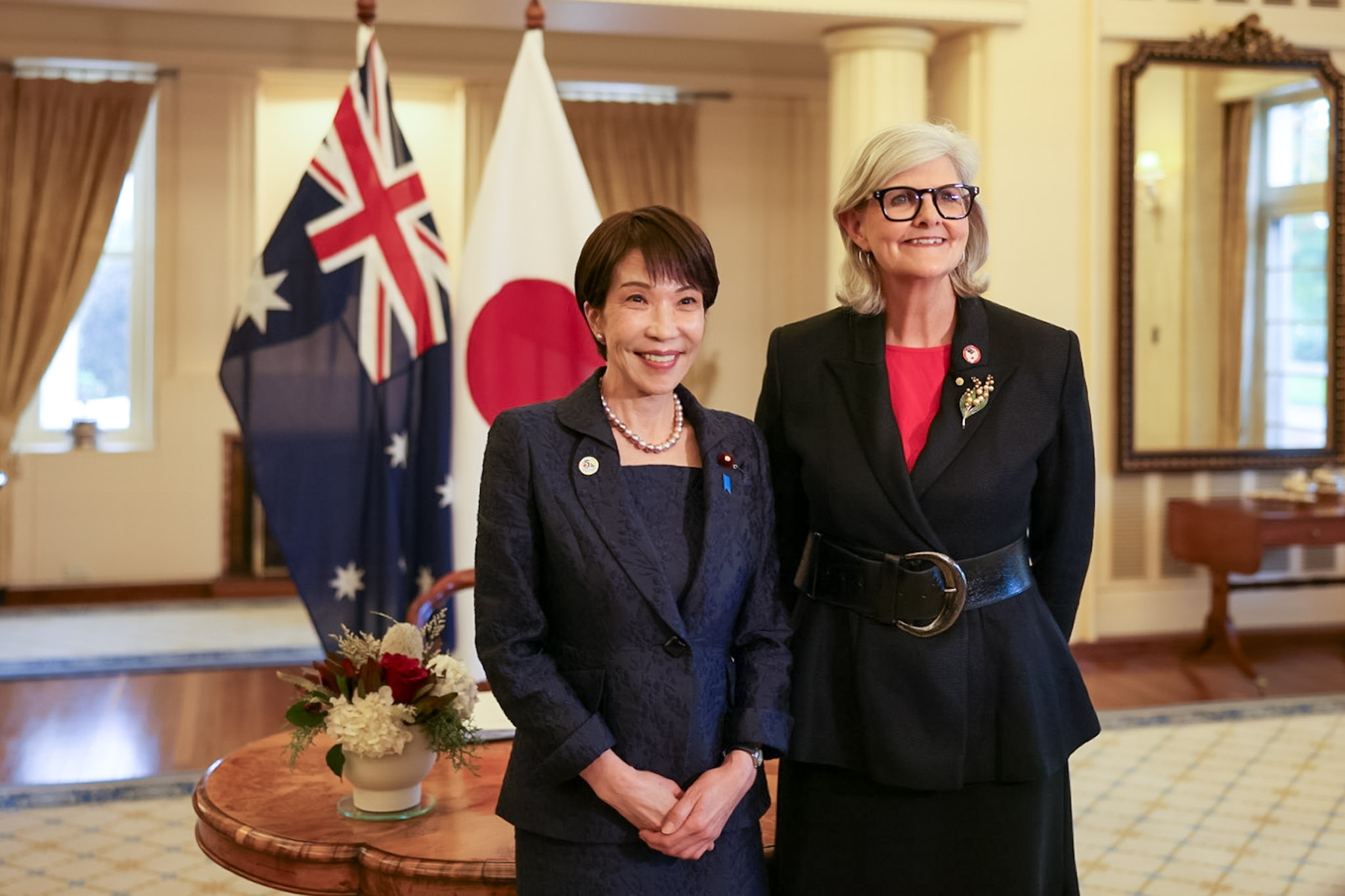 Prime Minister Takaichi paying a courtesy call on Governor-General Mostyn of the Commonwealth of Australia (1)