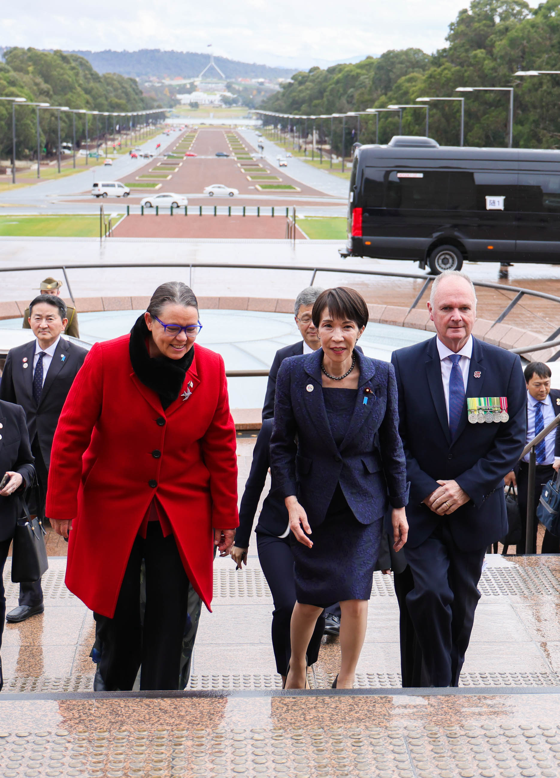 Prime Minister Takaichi ahead of laying a wreath (1)