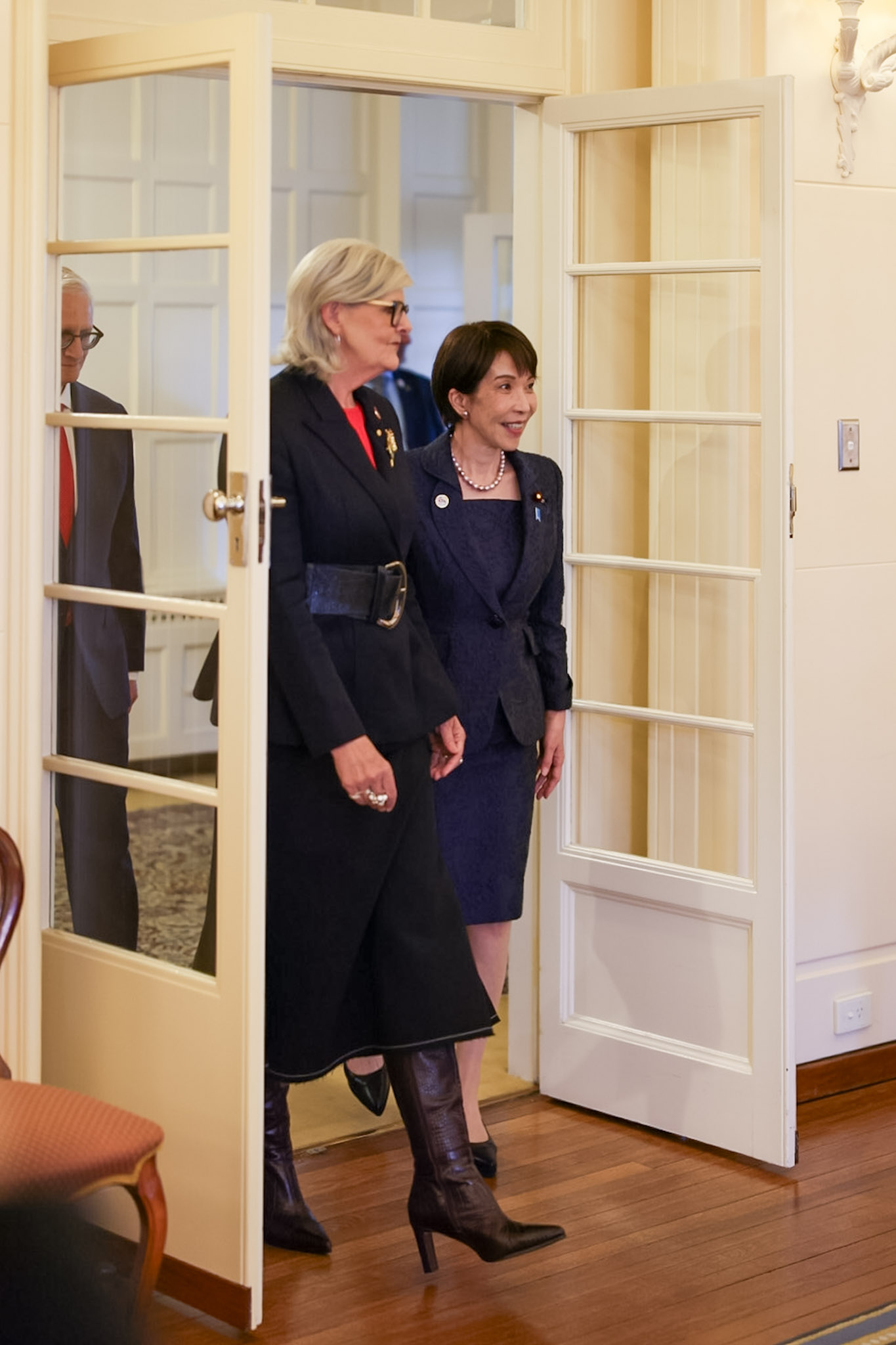 Prime Minister Takaichi paying a courtesy call on Governor-General Mostyn of the Commonwealth of Australia (1)