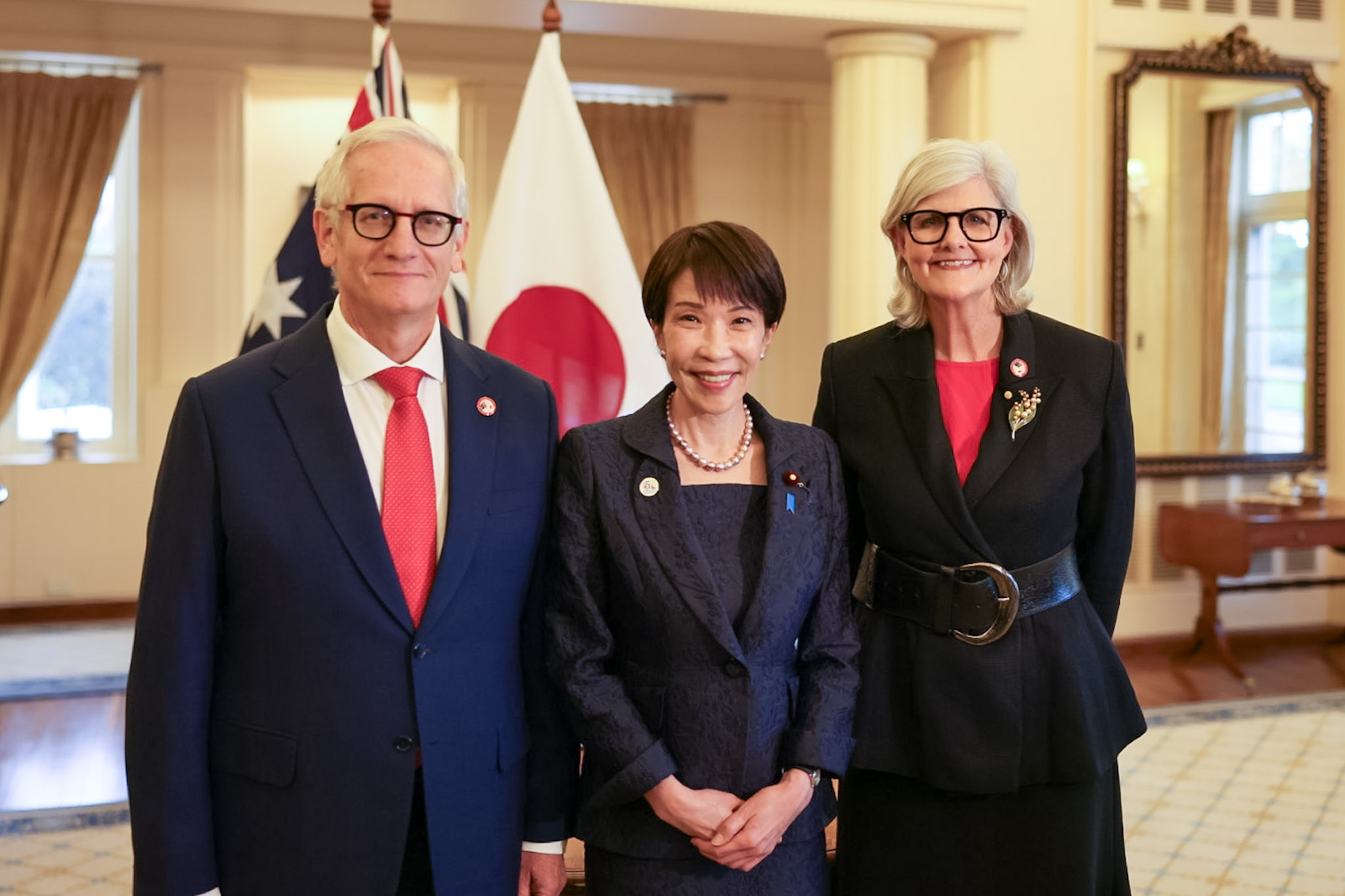 Prime Minister Takaichi paying a courtesy call on Governor-General Mostyn of the Commonwealth of Australia (4)