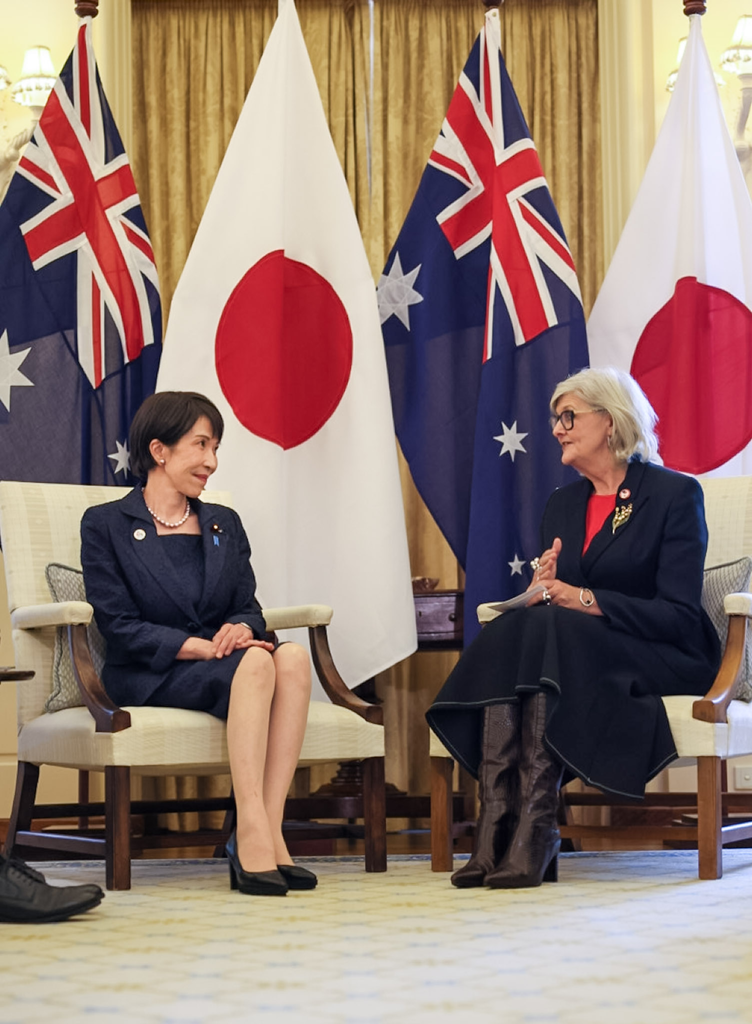 Prime Minister Takaichi paying a courtesy call on Governor-General Mostyn of the Commonwealth of Australia (5)