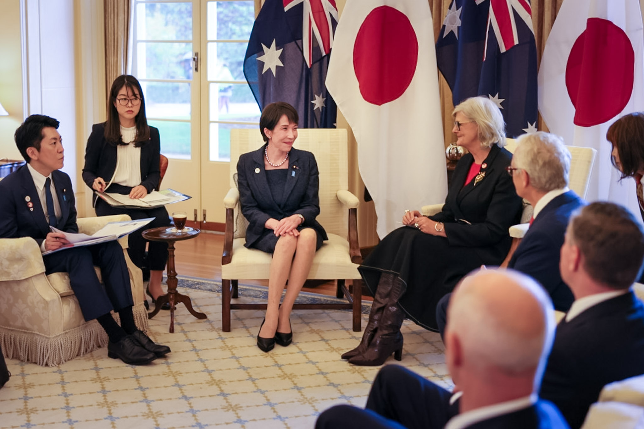 Prime Minister Takaichi paying a courtesy call on Governor-General Mostyn of the Commonwealth of Australia (6)