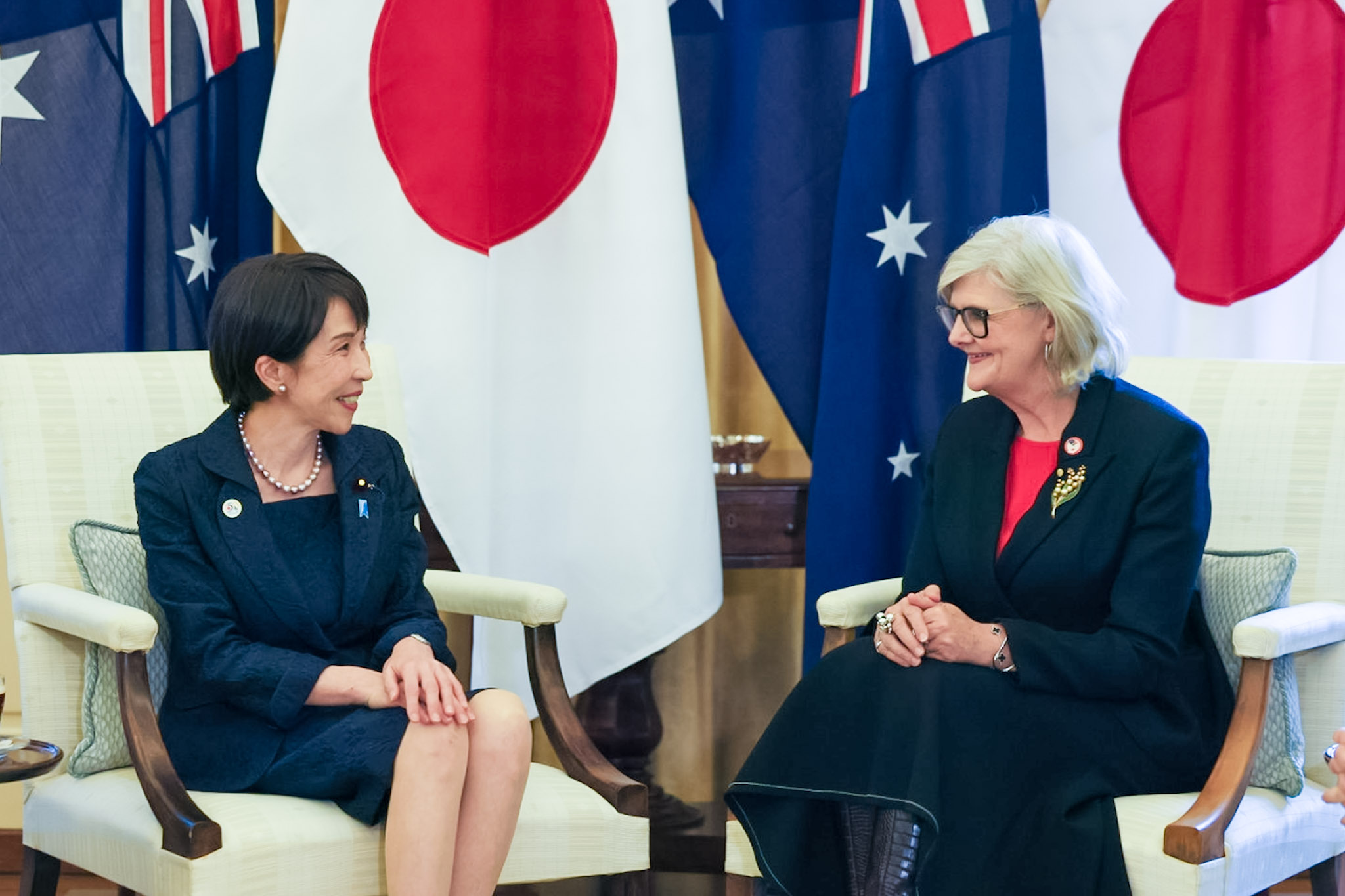 Prime Minister Takaichi paying a courtesy call on Governor-General Mostyn of the Commonwealth of Australia (7)