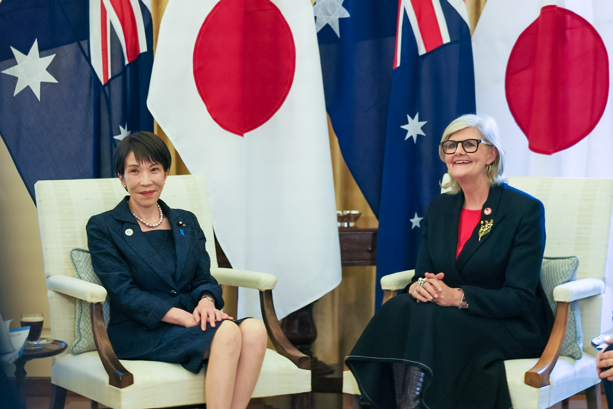 Prime Minister Takaichi paying a courtesy call on Governor-General Mostyn of the Commonwealth of Australia (8)