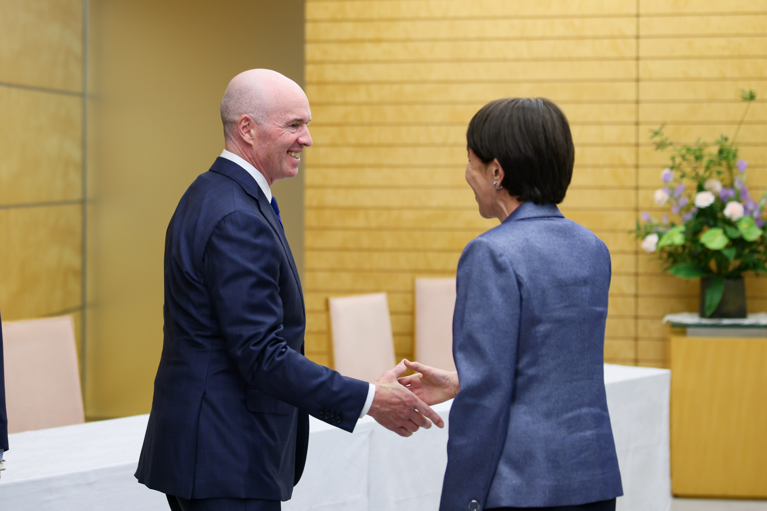 Prime Minister Takaichi receiving a courtesy call (2)