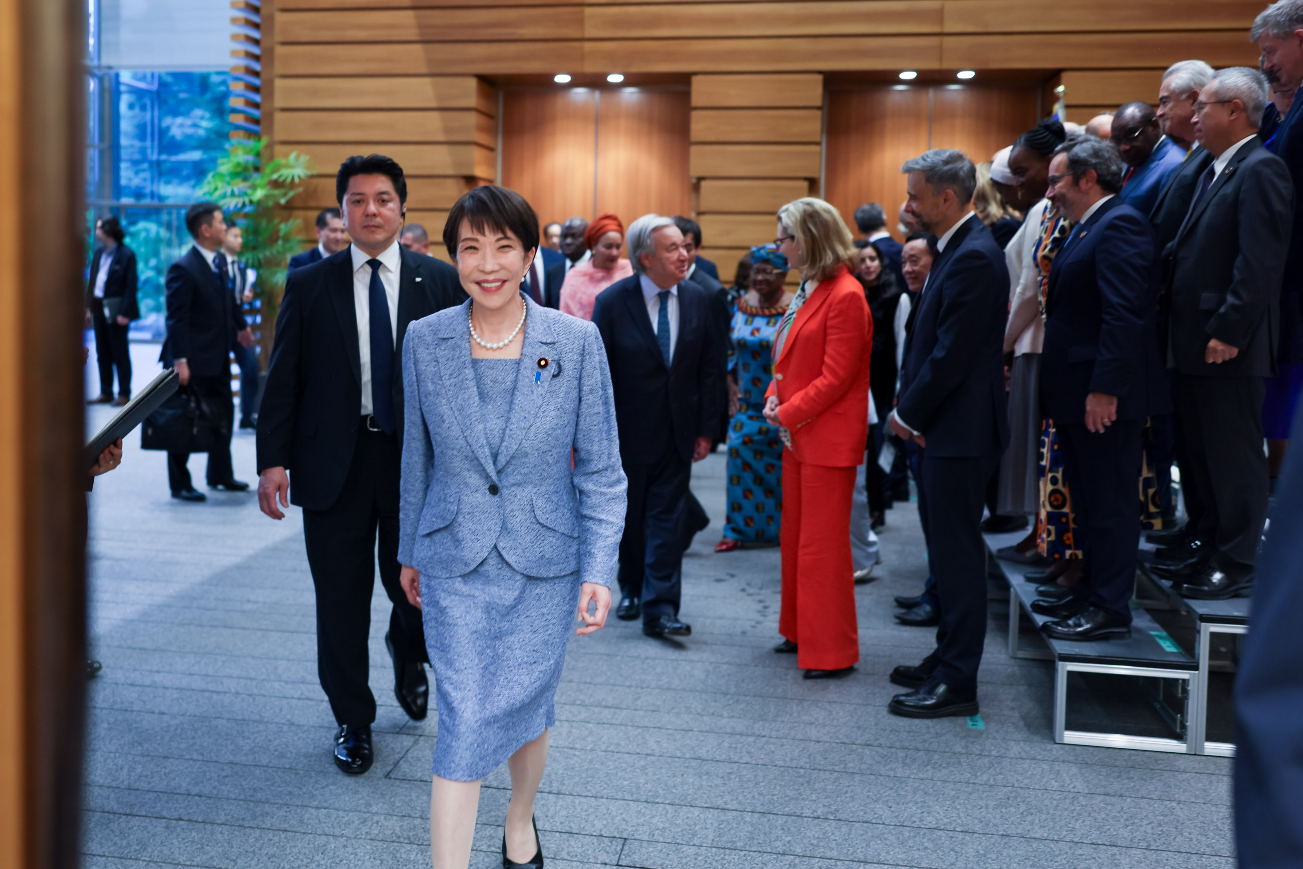 Prime Minister Takaichi ahead of the reception
