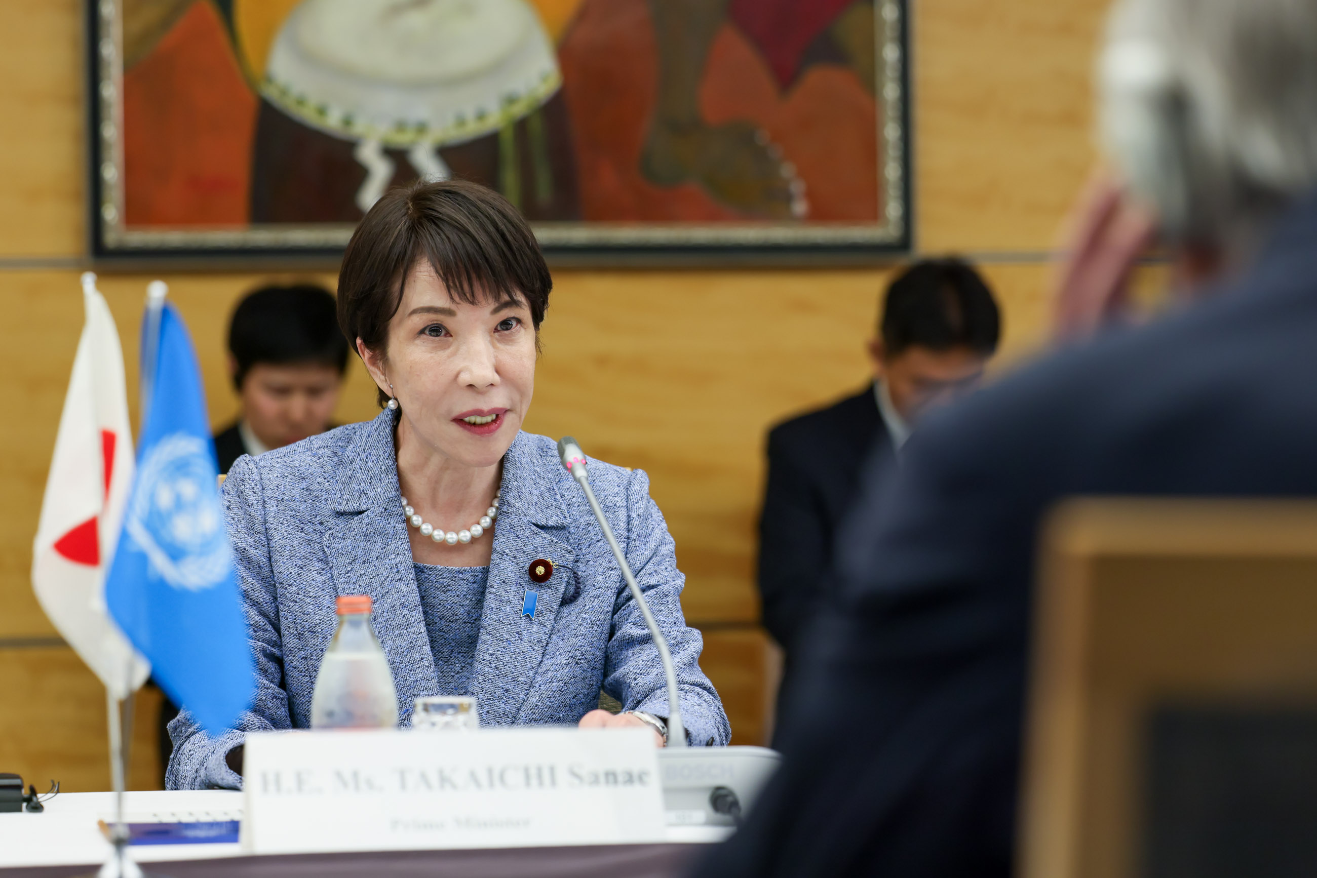 Prime Minister Takaichi holding a meeting with United Nations Secretary-General Guterres (5)