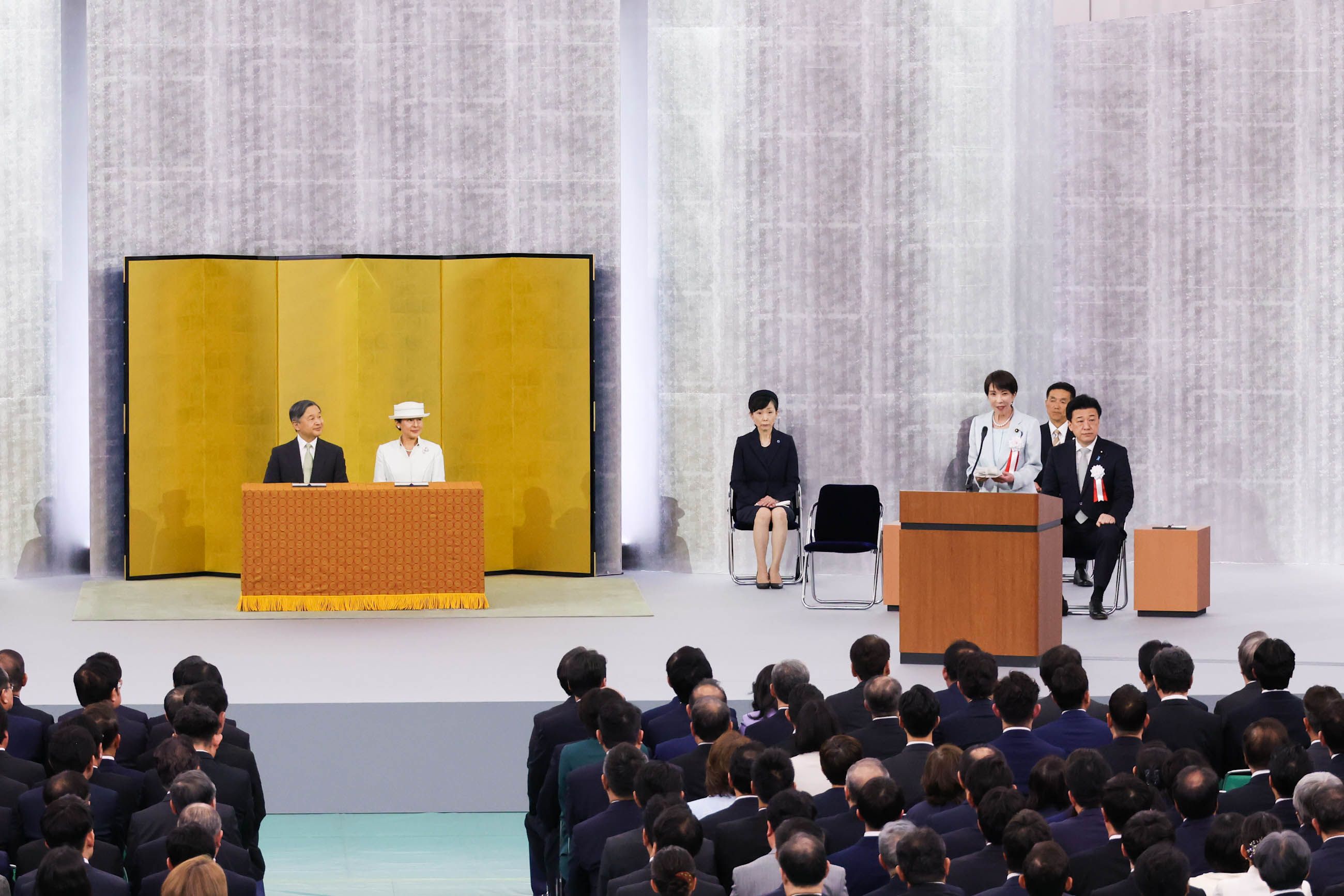Prime Minister Takaichi delivering a congratulatory address (4)