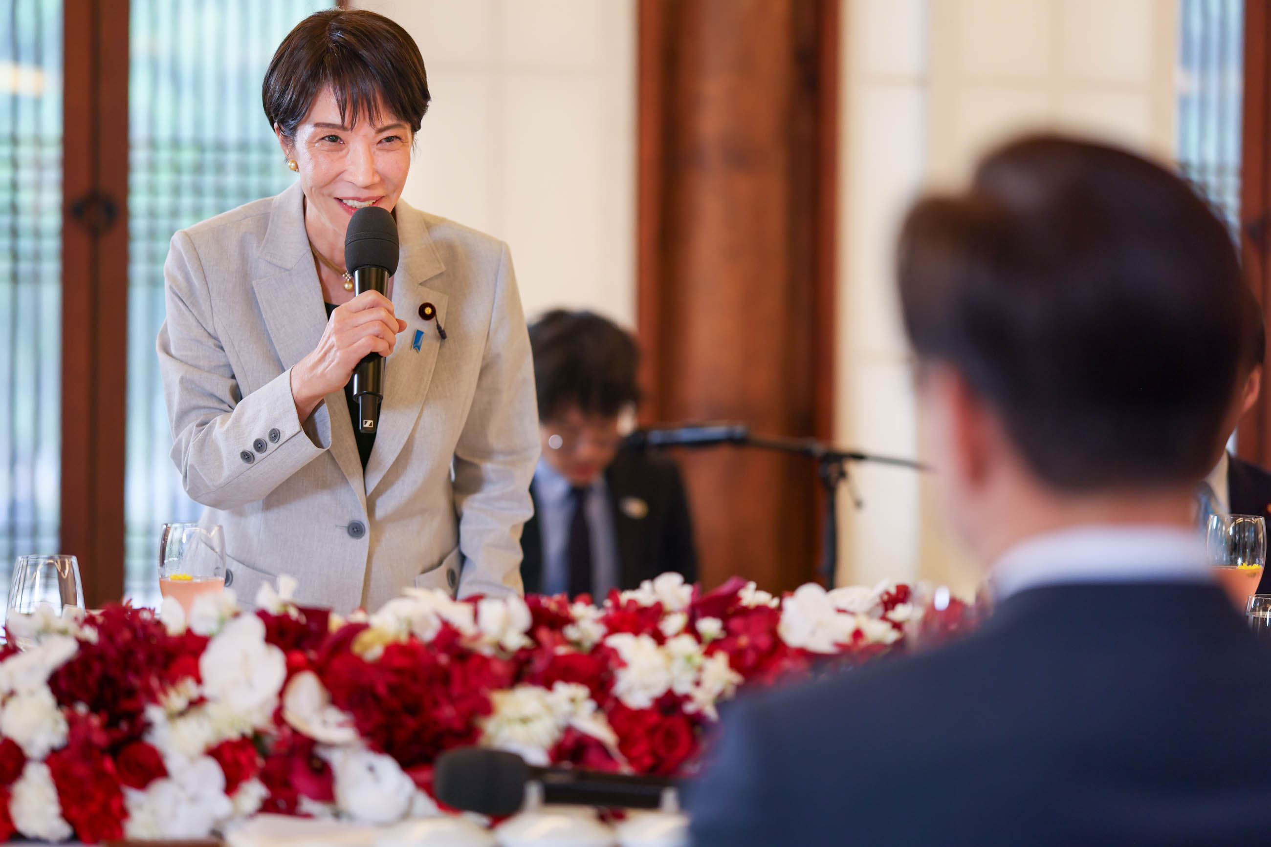 Prime Minister Takaichi attending the dinner (3)