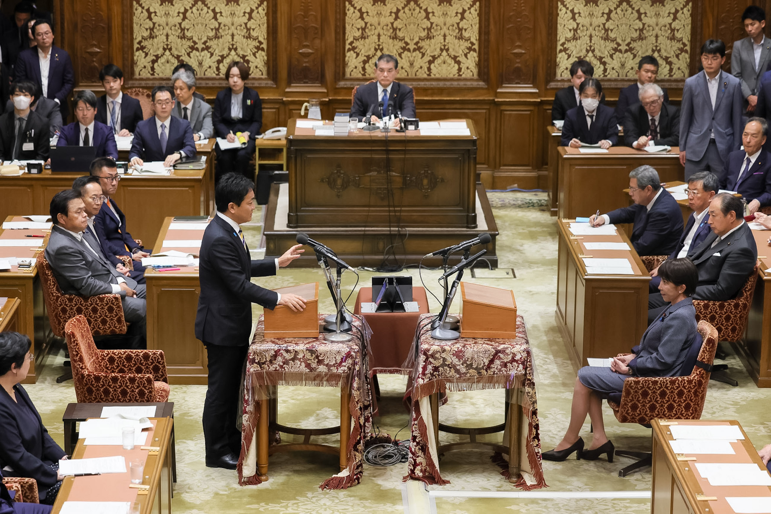 Prime Minister Takaichi listening