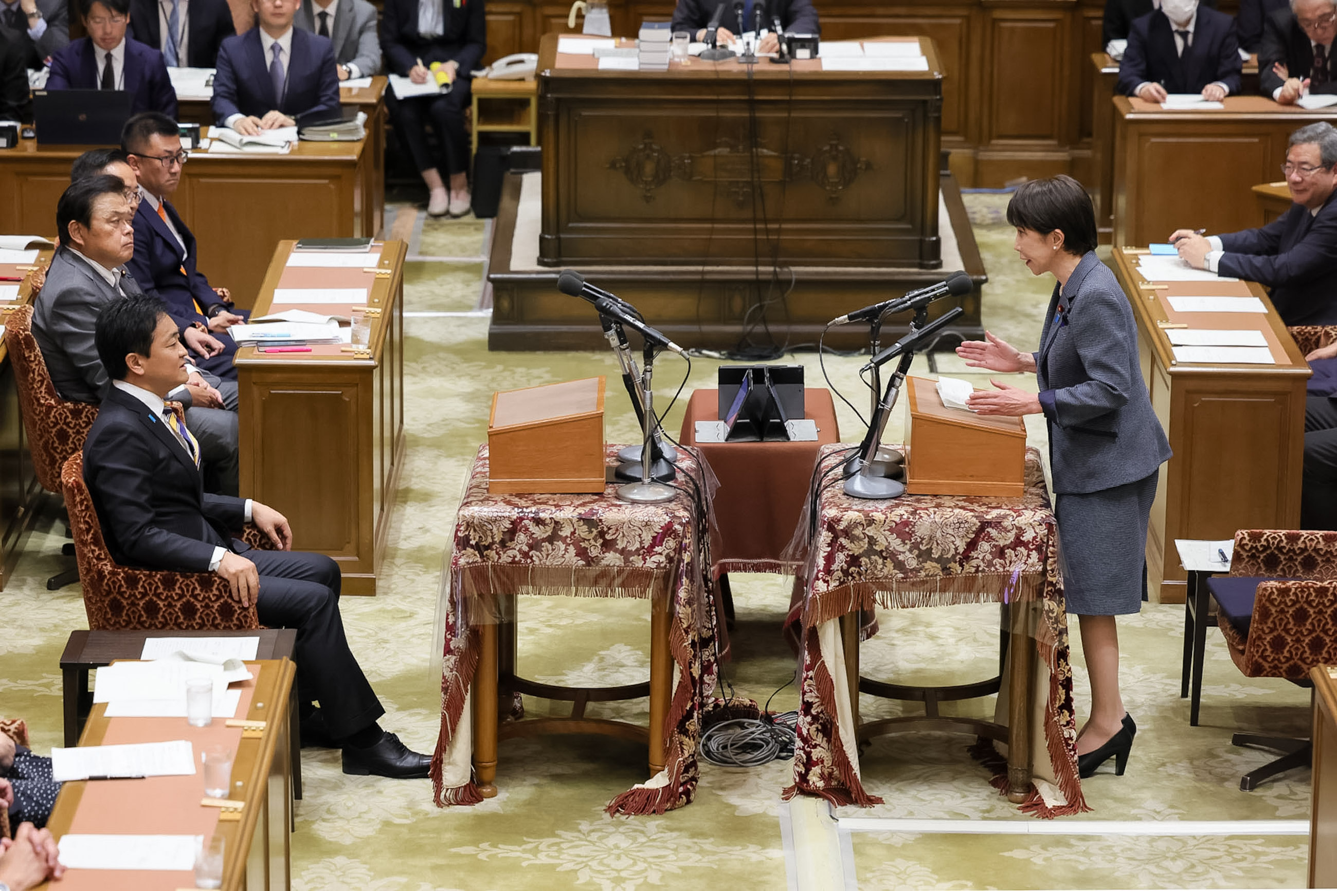 Prime Minister Takaichi making a statement (2)