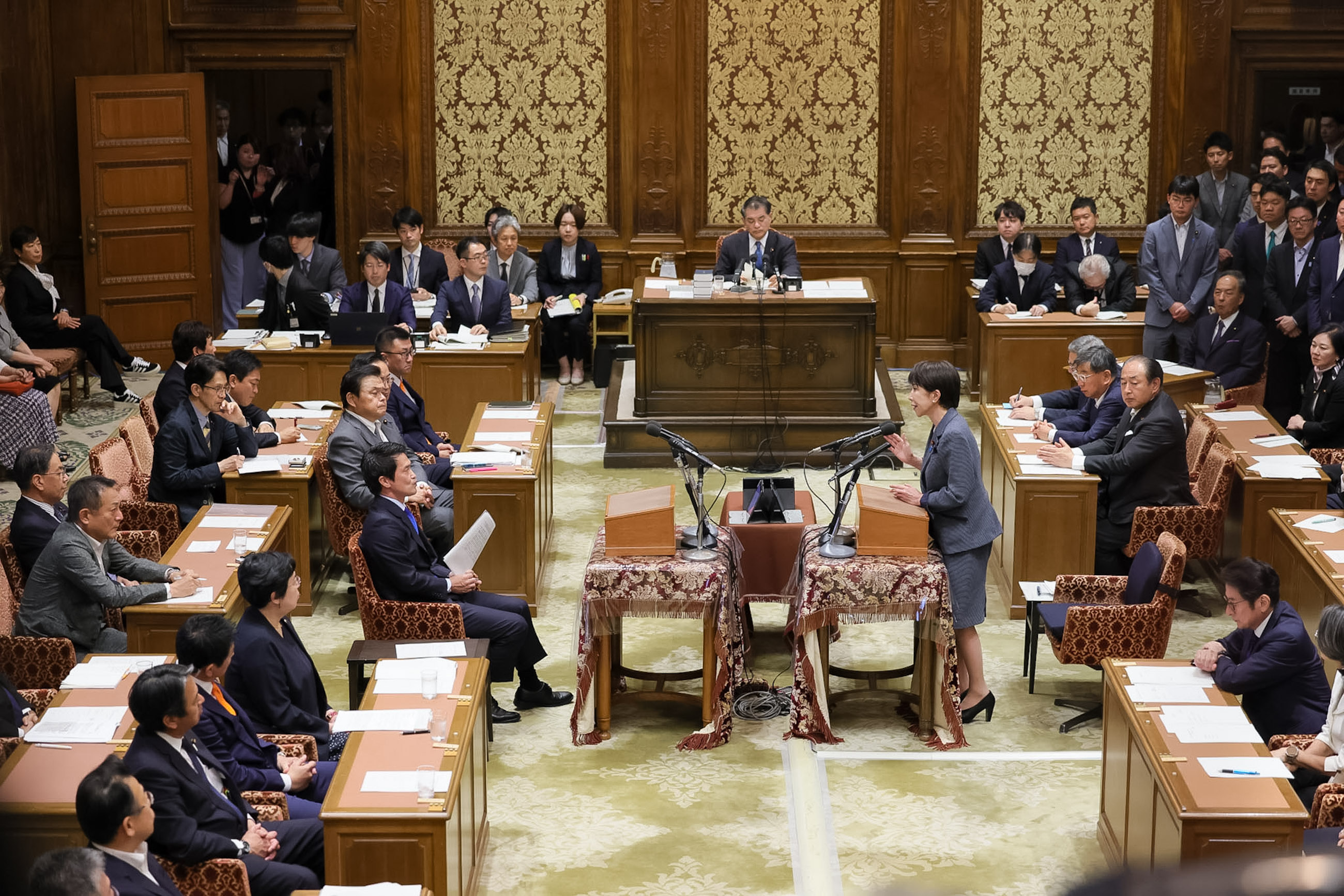 Prime Minister Takaichi making a statement (3)