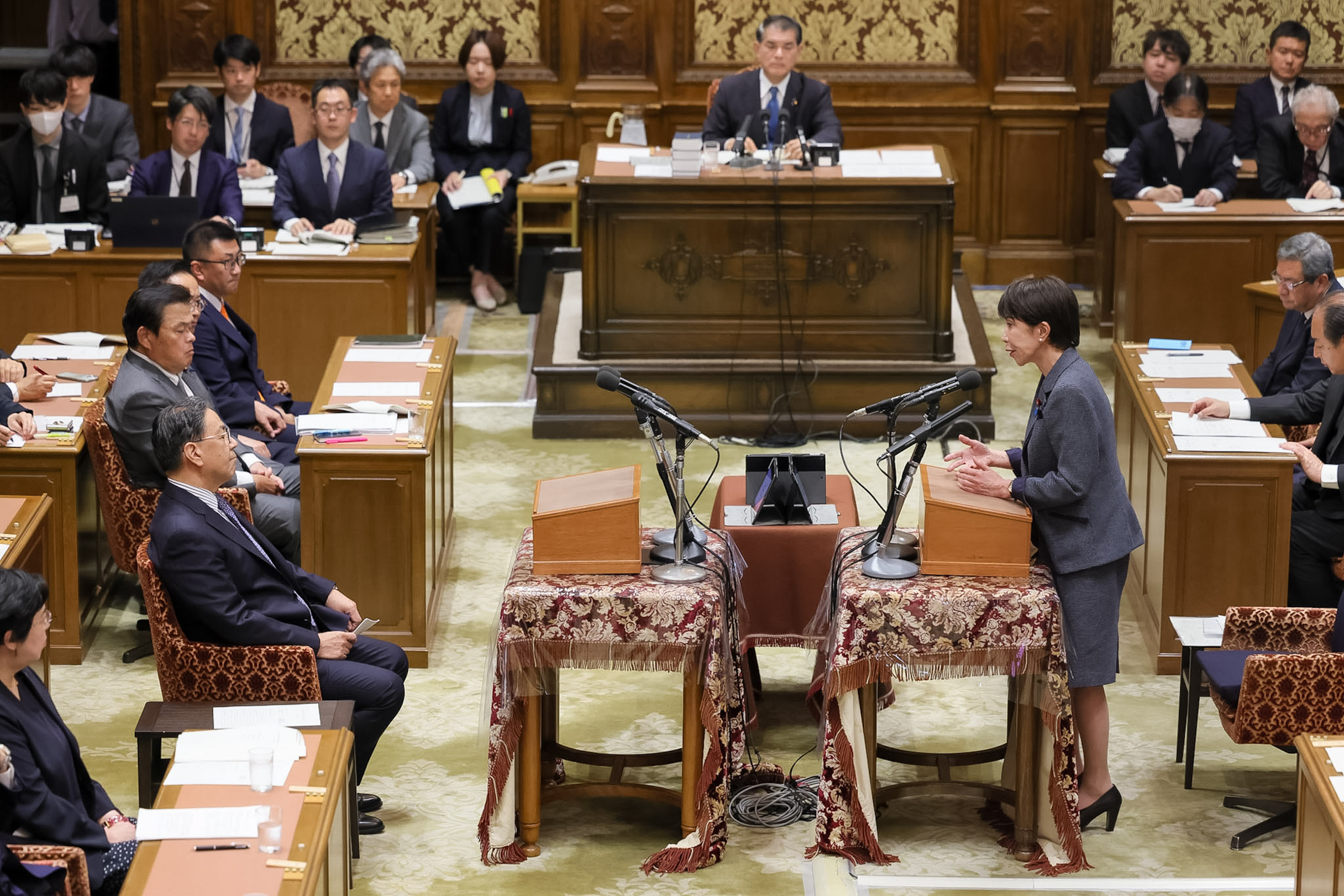 Prime Minister Takaichi making a statement (4)