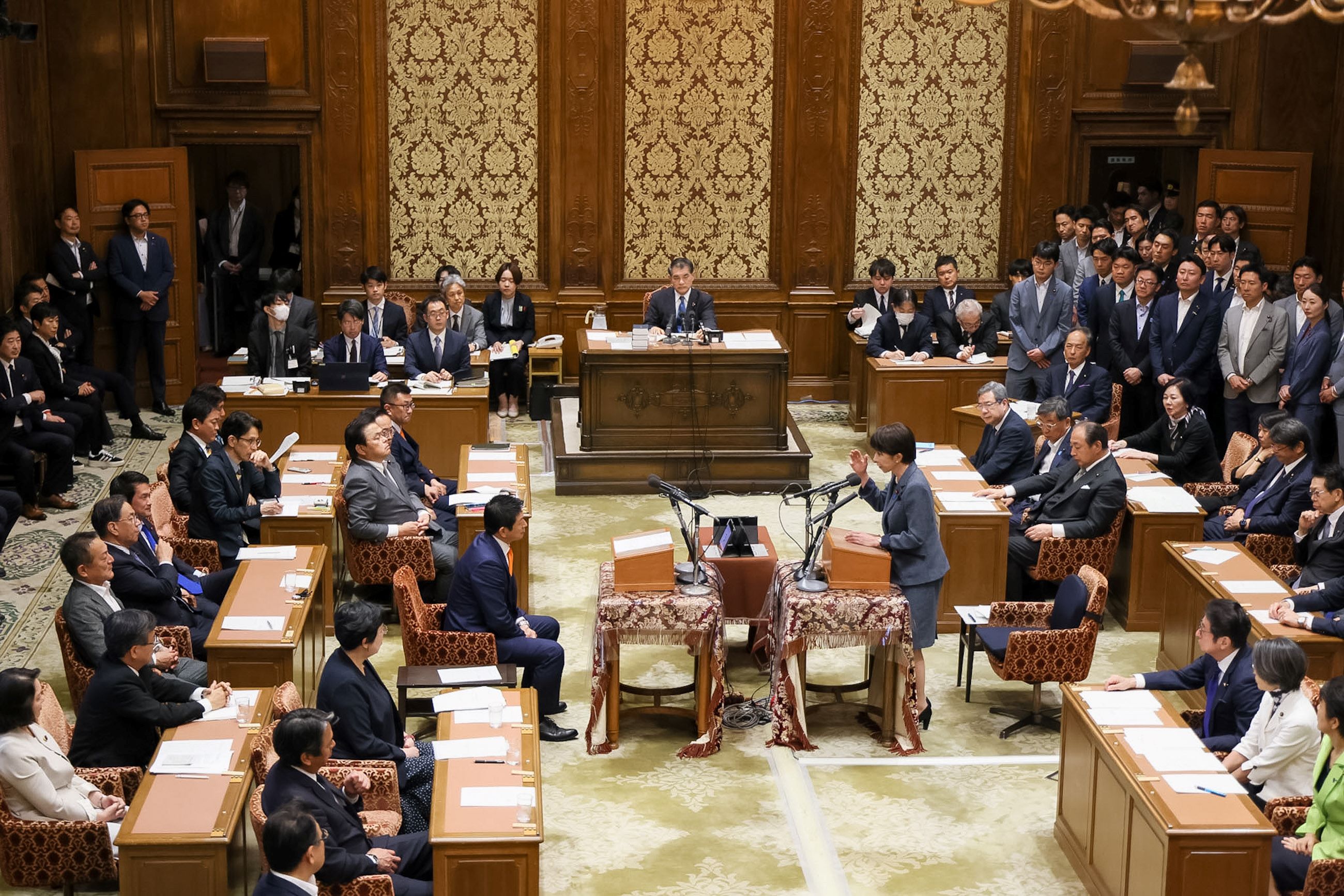 Prime Minister Takaichi making a statement (5)