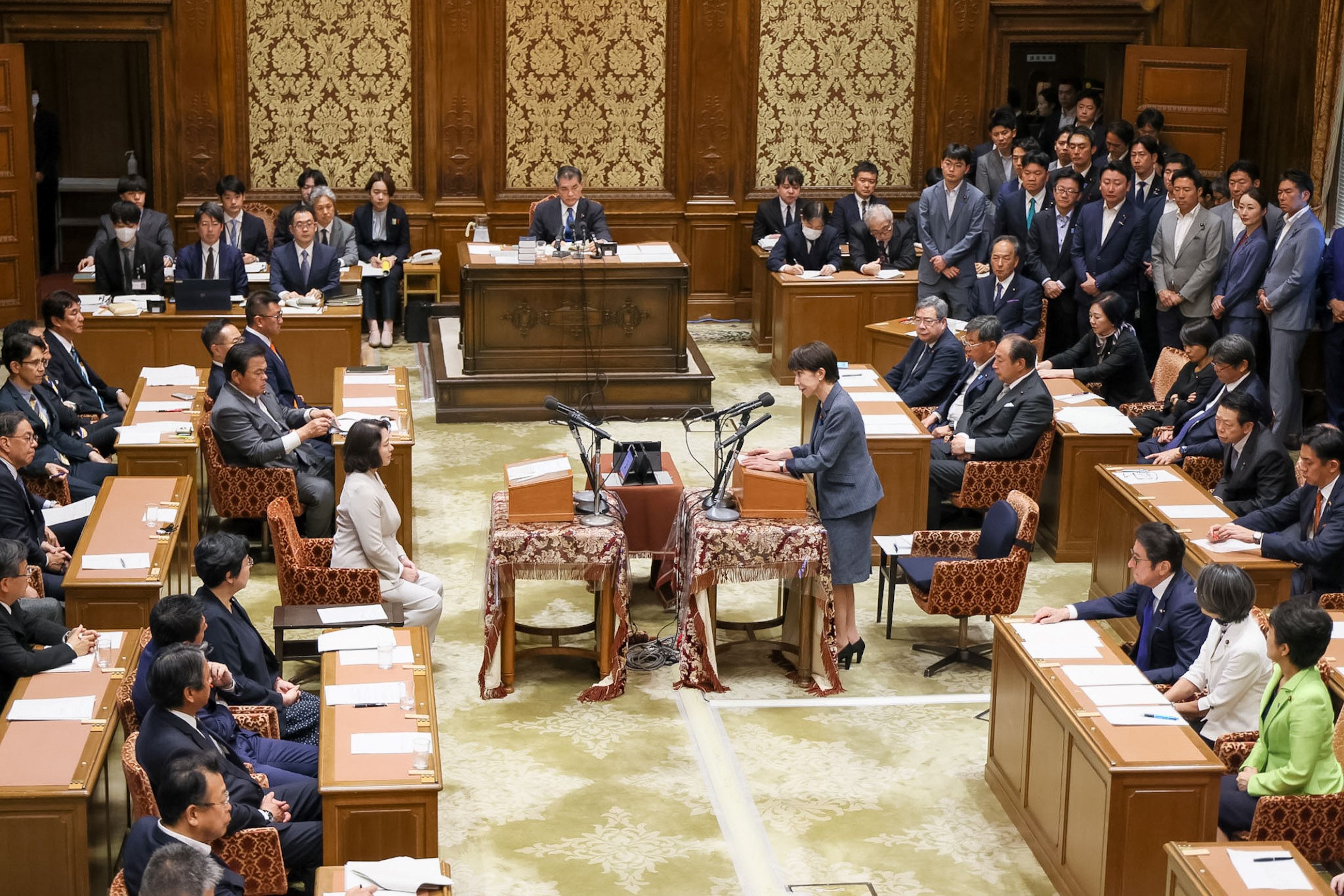 Prime Minister Takaichi making a statement (6)