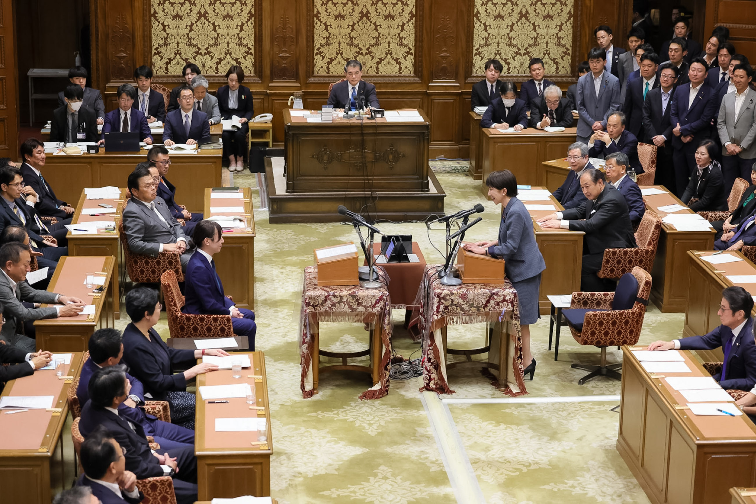 Prime Minister Takaichi making a statement (7)