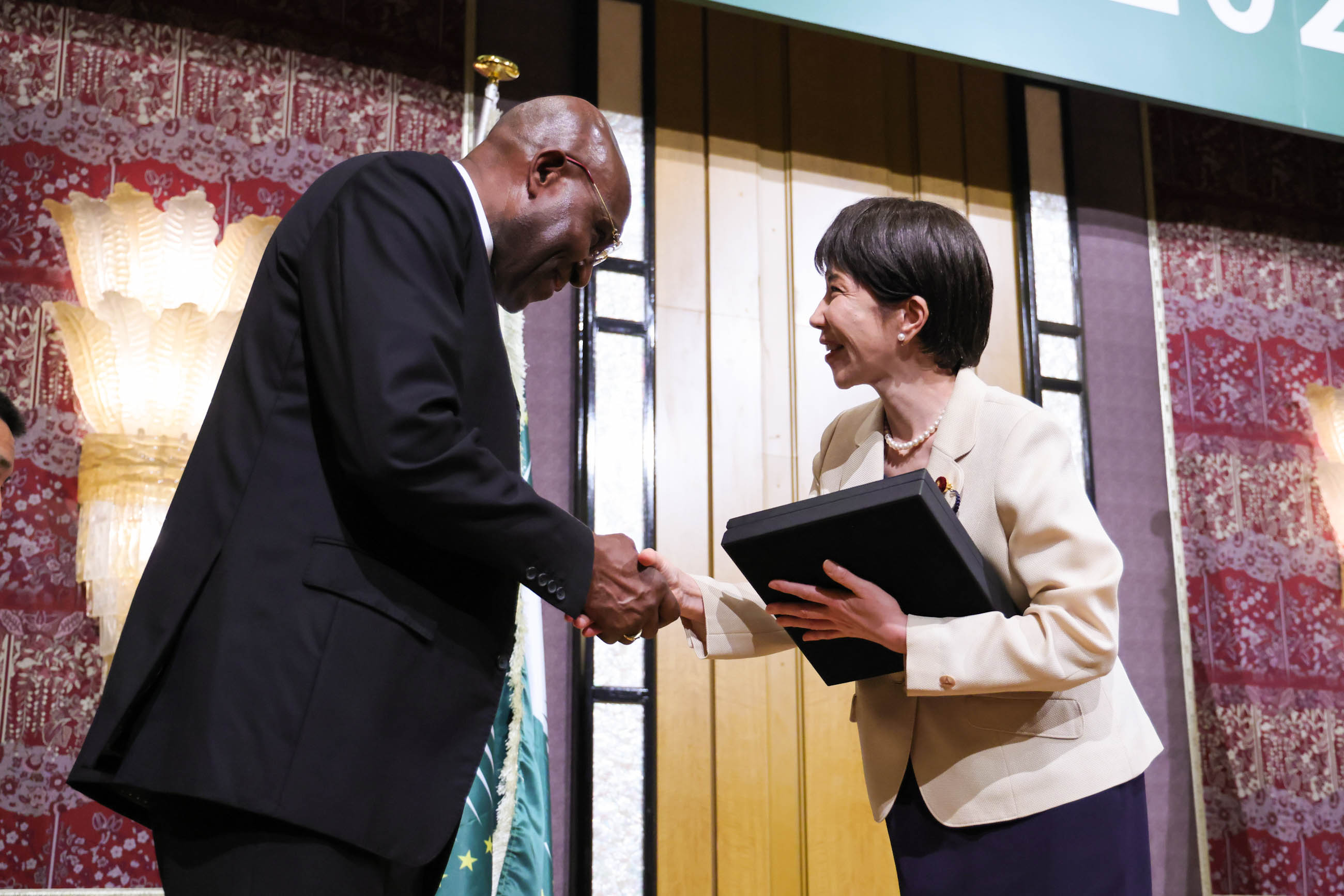 Scene from the reception celebrating Africa Day