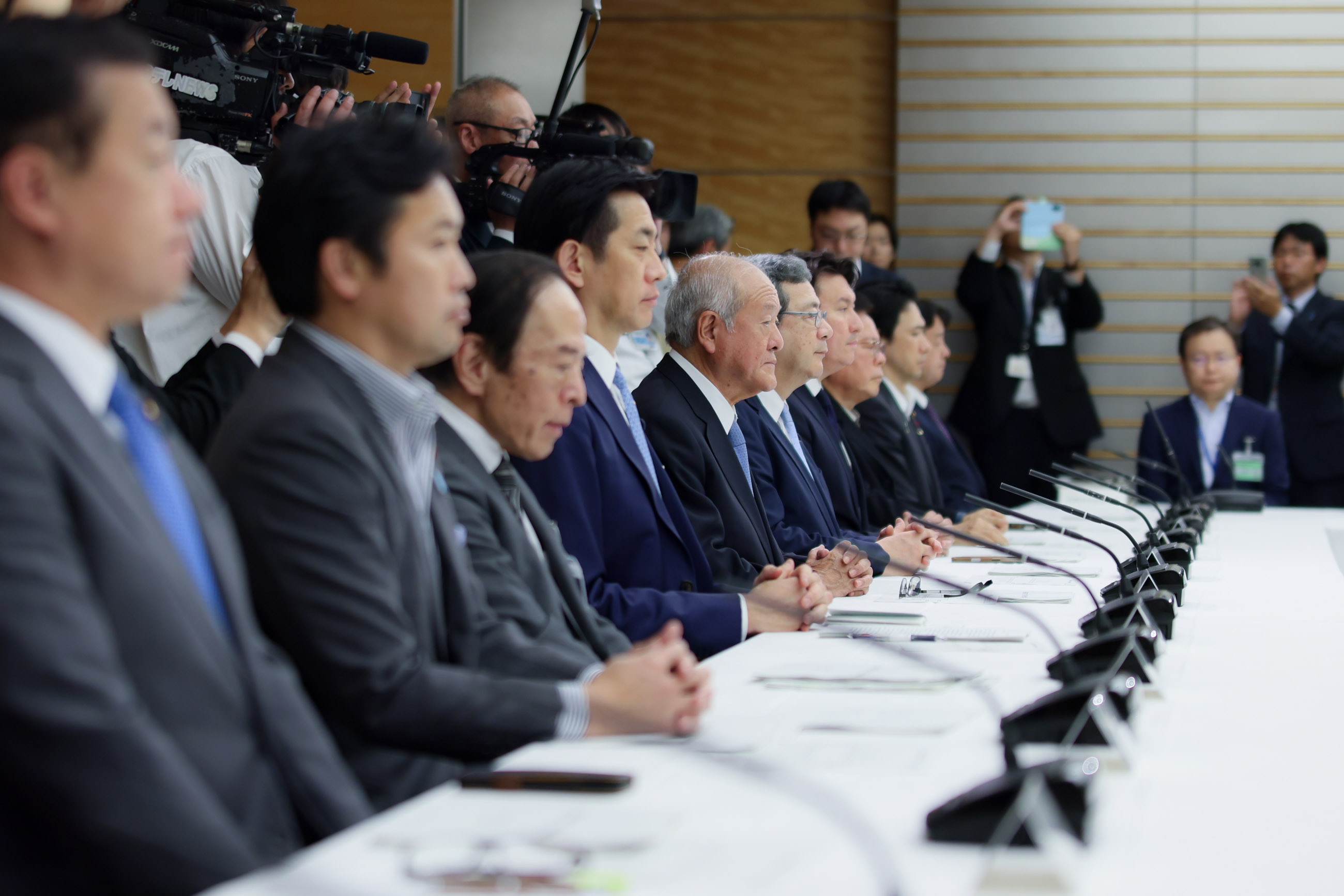 Scene from the Ministerial Council on the Monthly Economic Report and Other Relative Issues