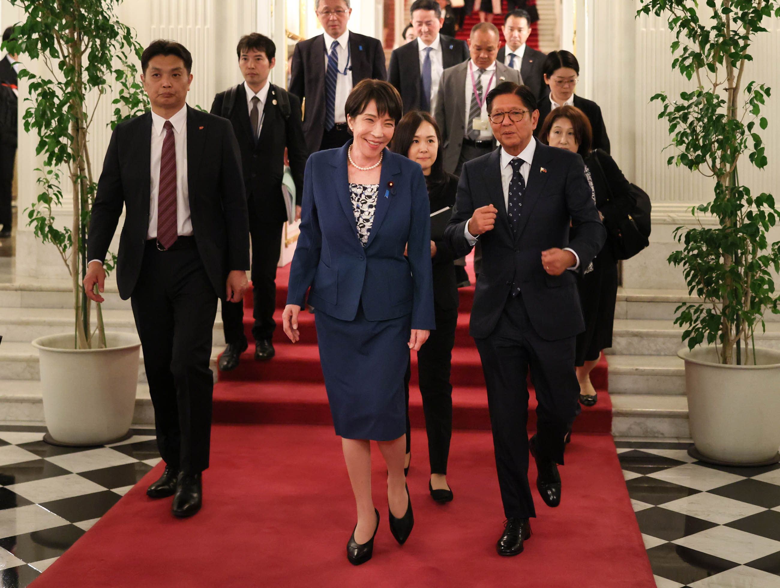 Prime Minister Takaichi seeing off President Marcos (1)