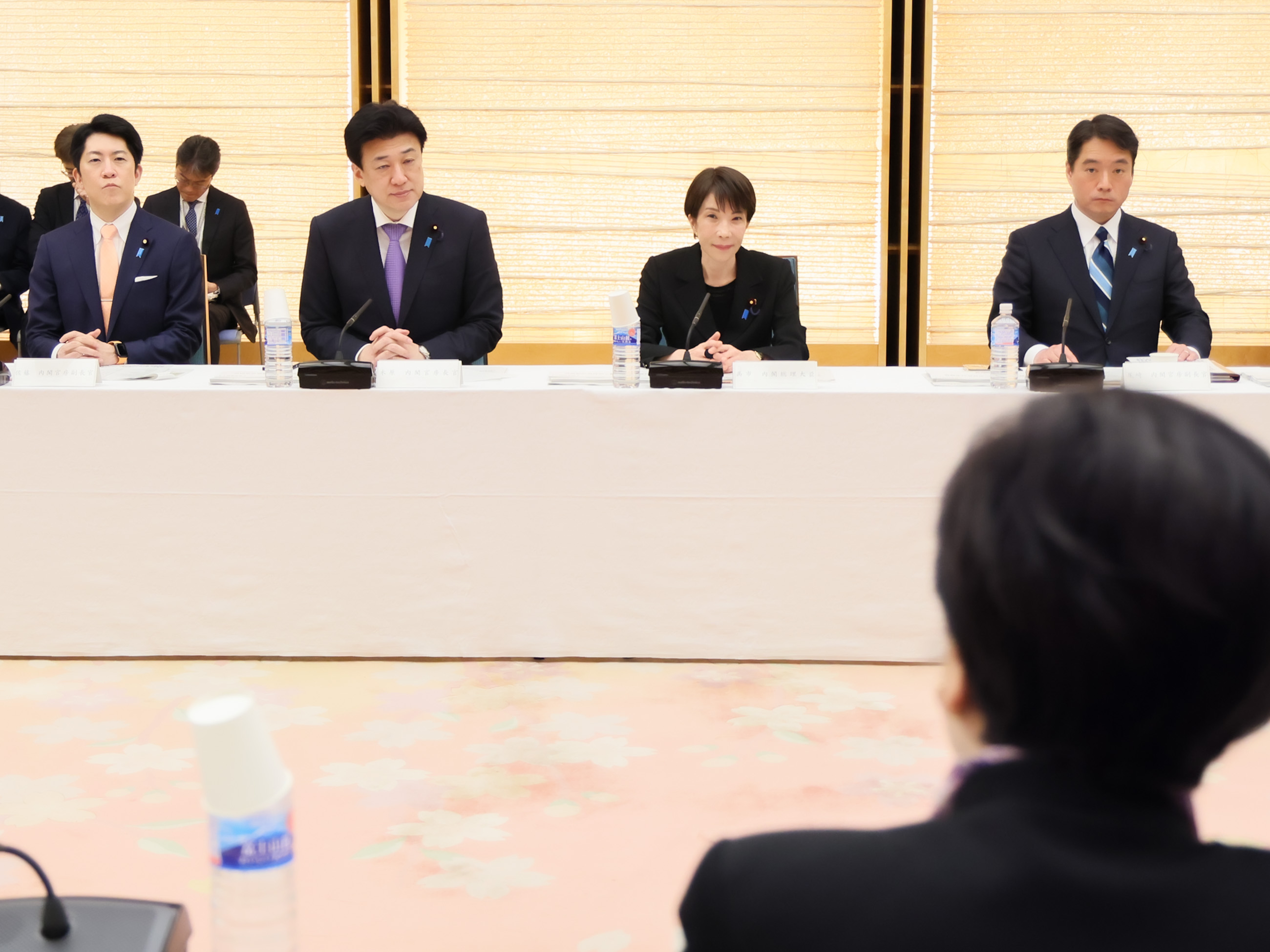 Prime Minister Takaichi attending the meeting