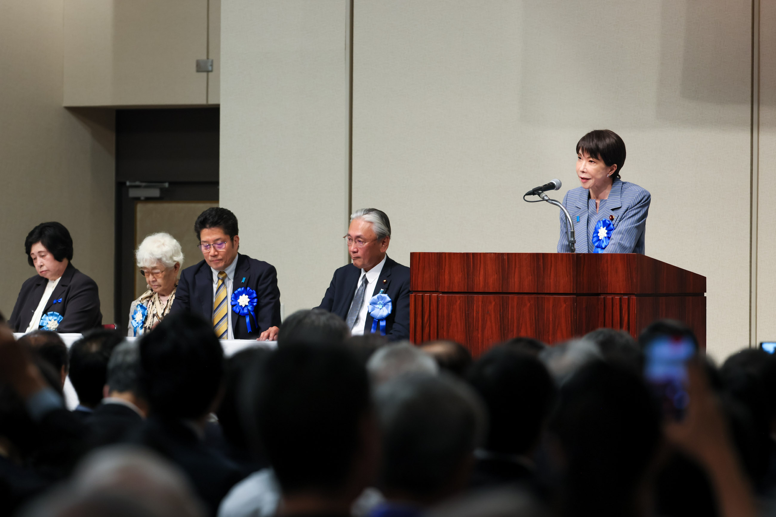 Prime Minister Takaichi delivering an address (2)