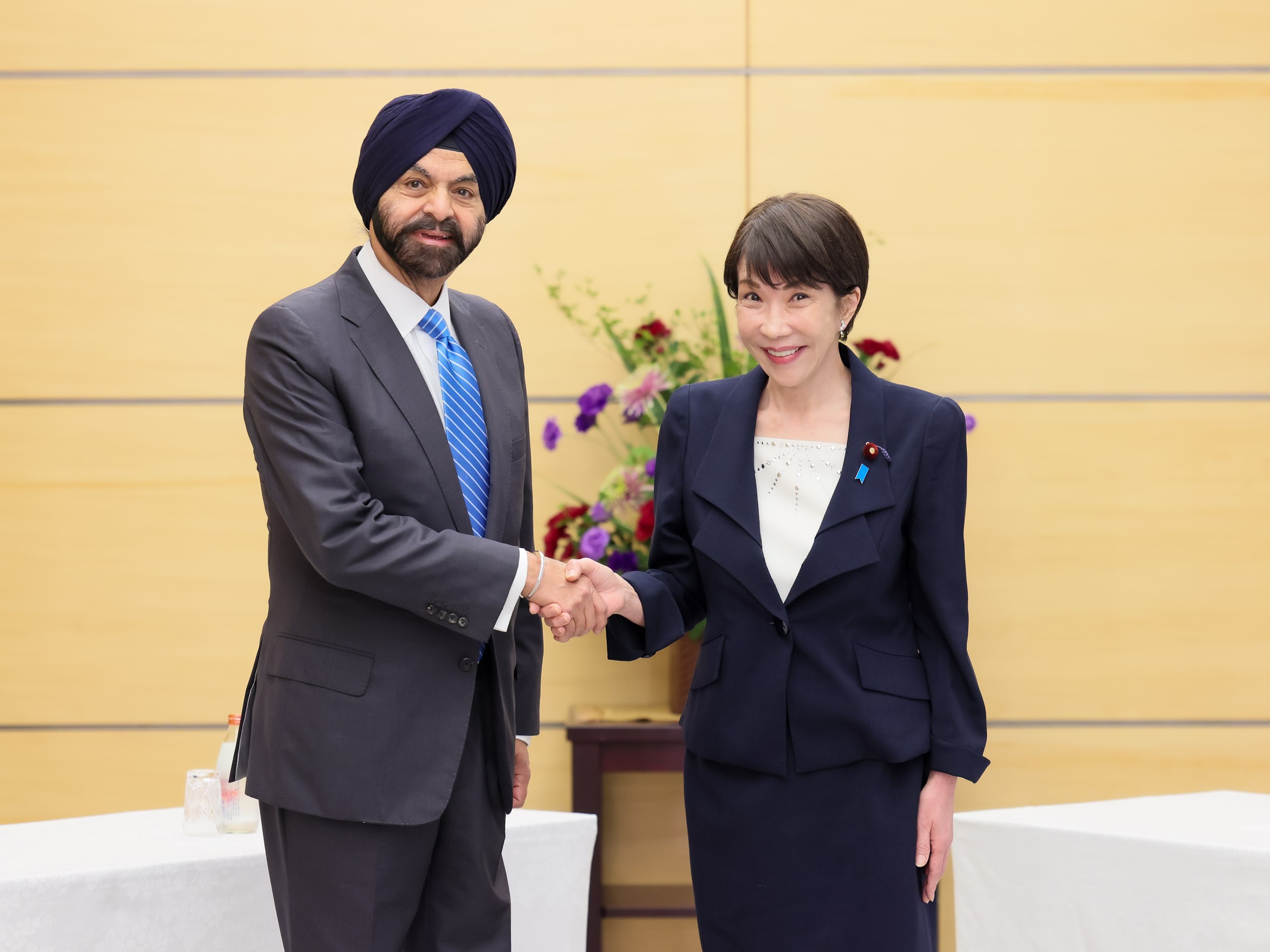 Prime Minister Takaichi receiving a courtesy call