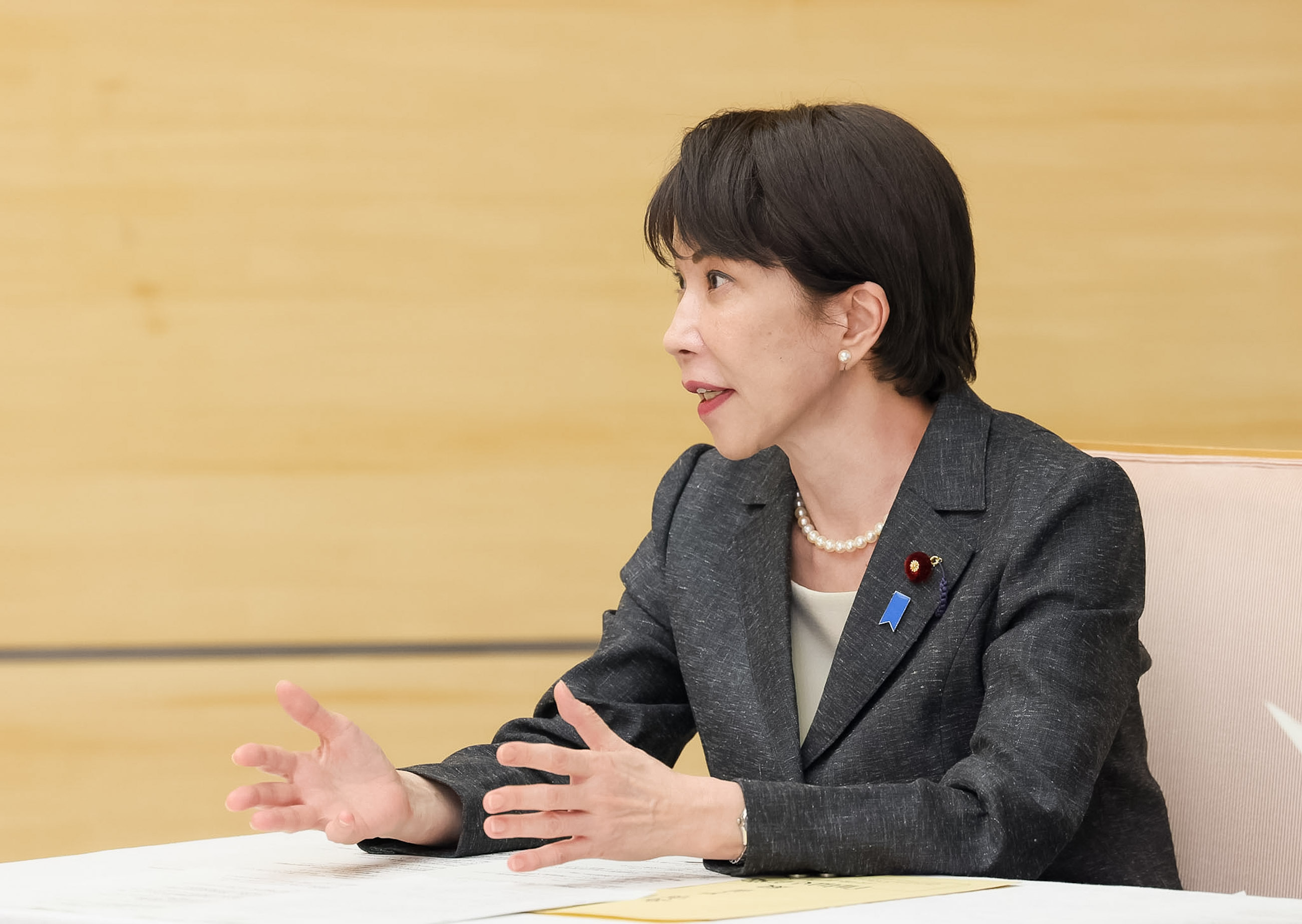 Prime Minister Takaichi receiving a proposal (3)