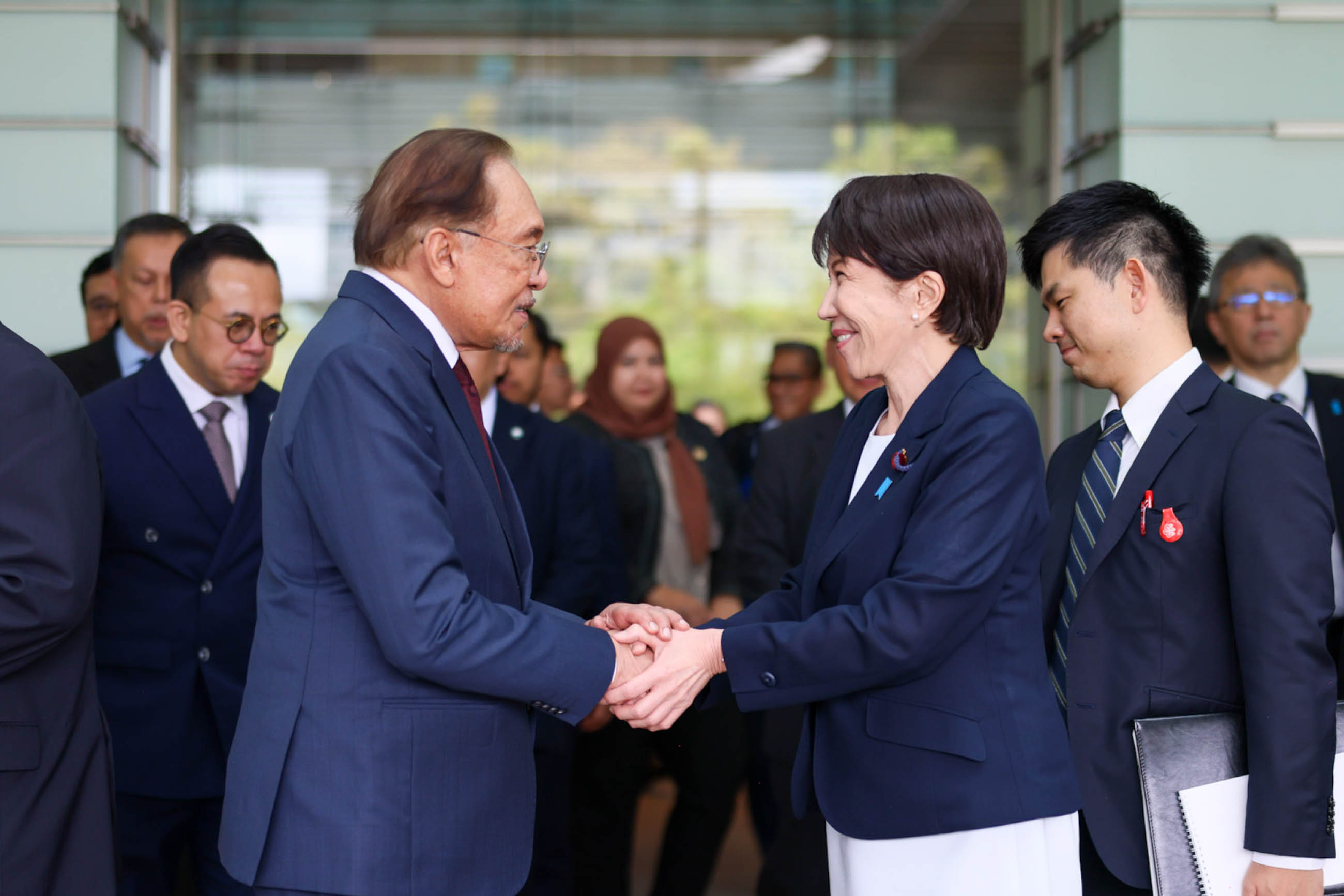 Prime Minister Takaichi seeing Prime Minister Anwar off