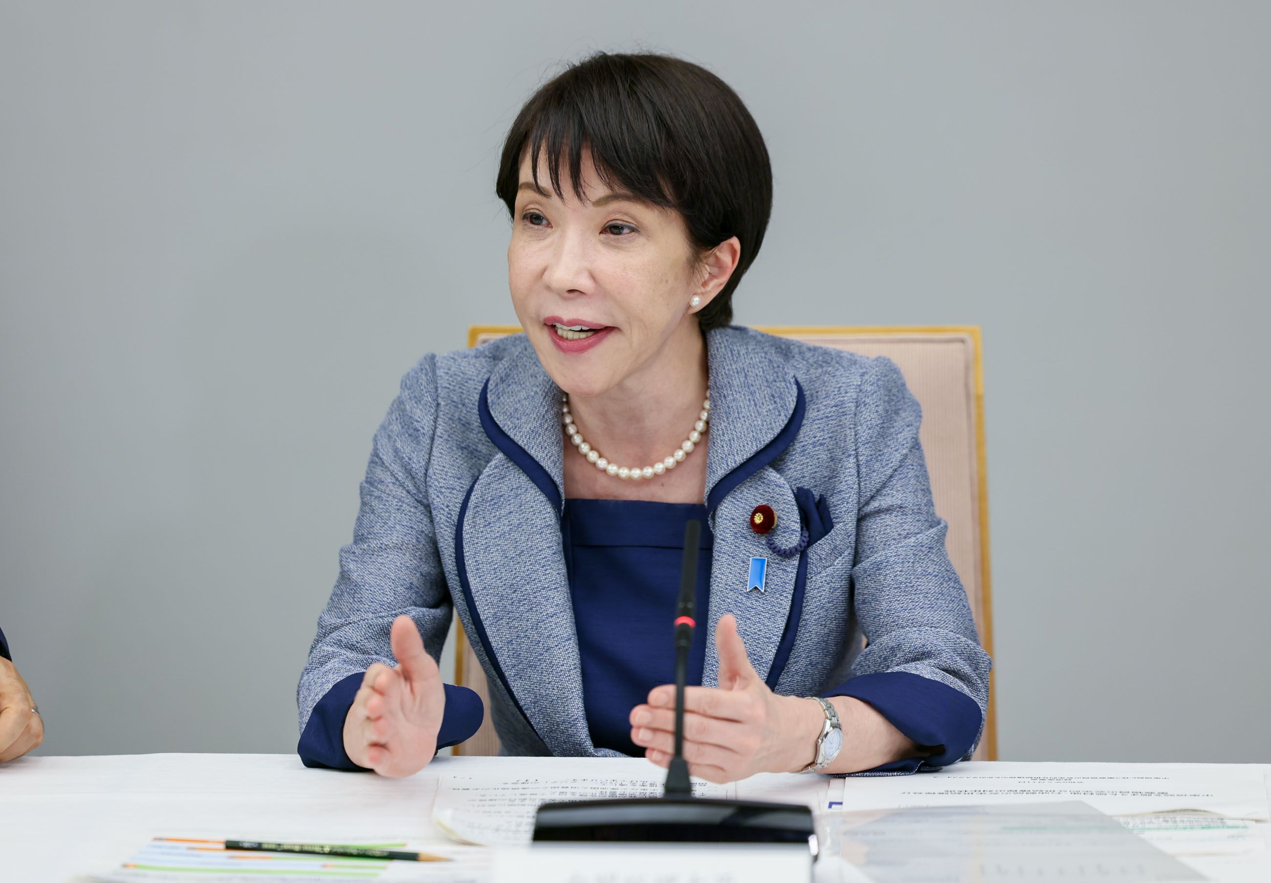 Prime Minister Takaichi wrapping up the meeting(5)