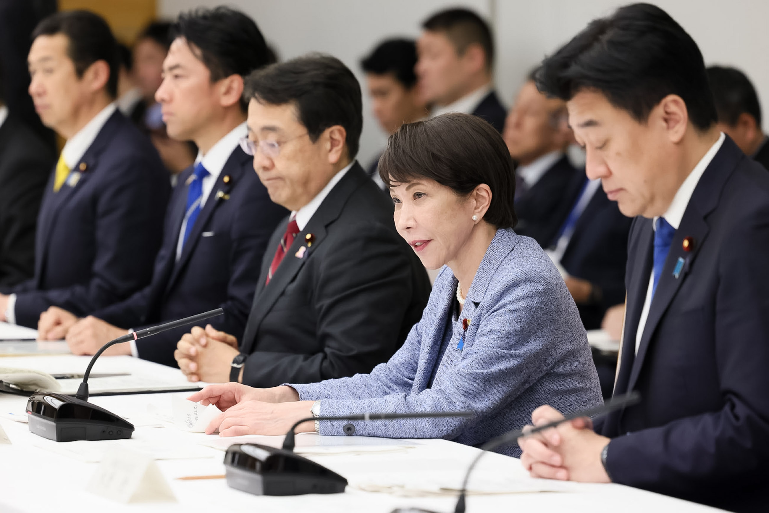 Prime Minister Takaichi wrapping up the meeting(1)