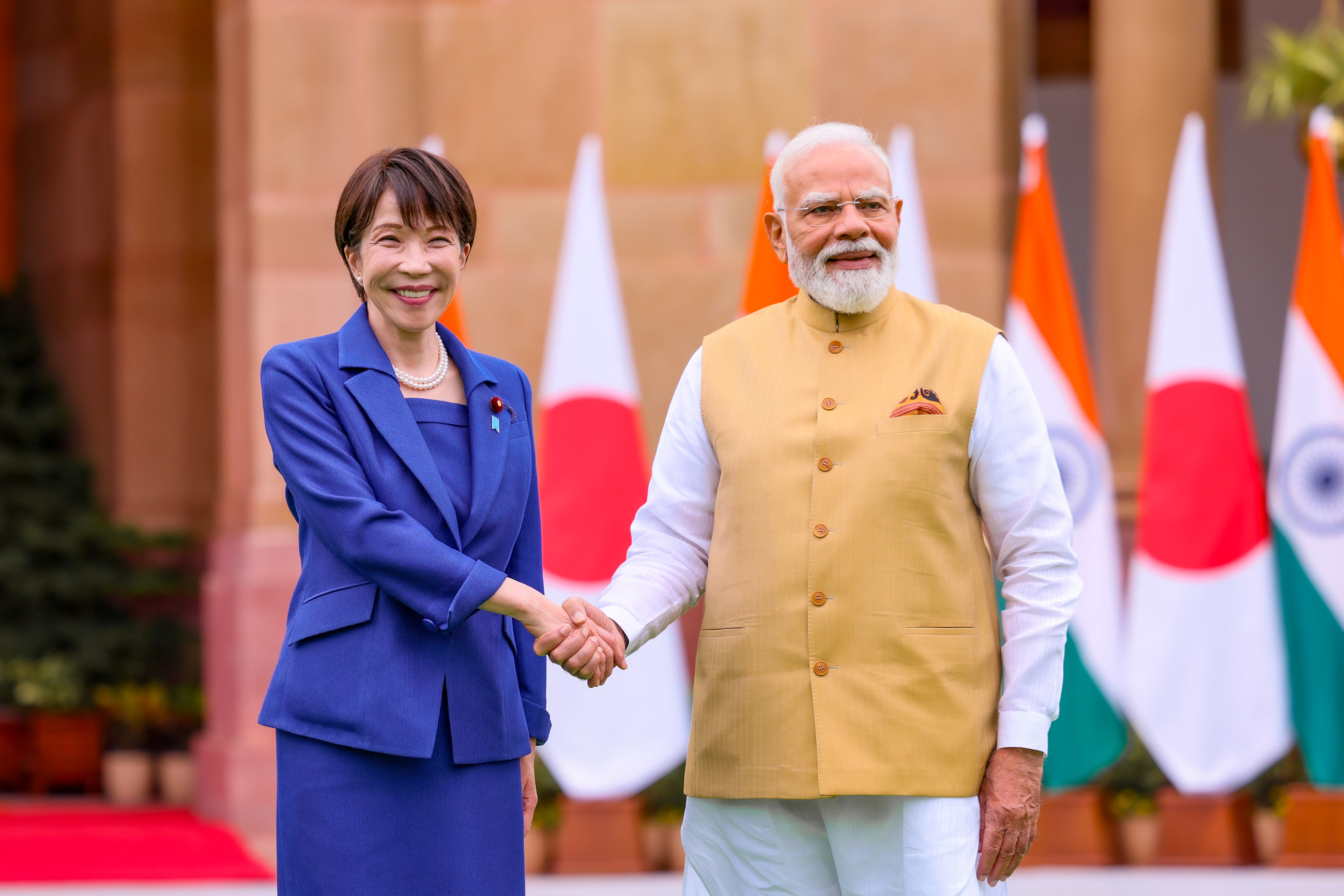 Prime Minister TAKAICHI at the Japan-India Leaders' Meeting (Plenary Meeting) (1)