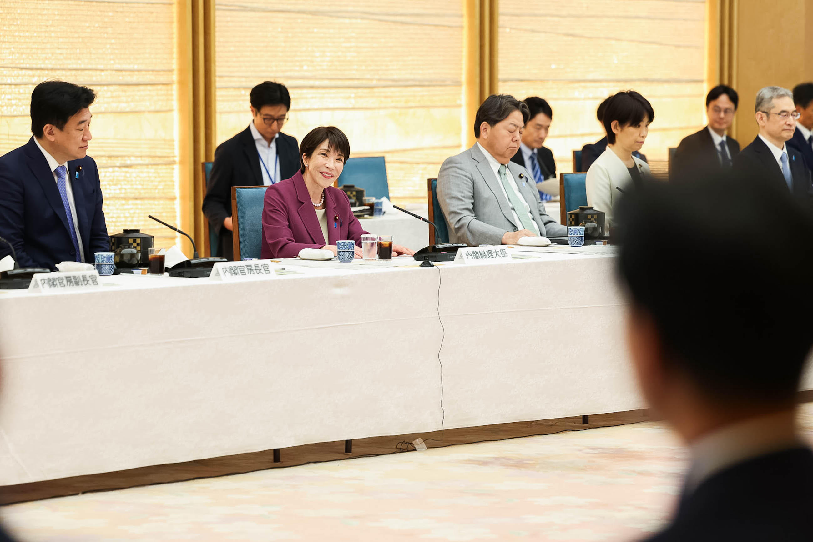 Prime Minister Takaichi making a statement (4)