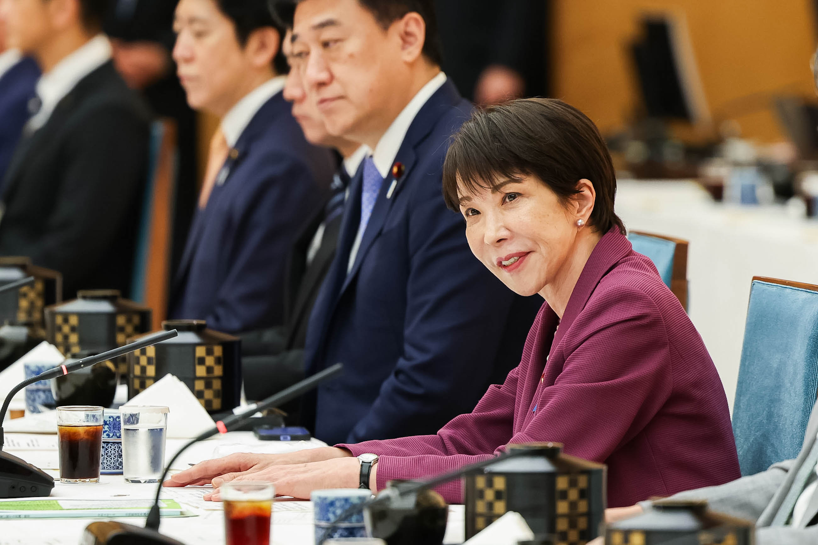 Prime Minister Takaichi making a statement (5)