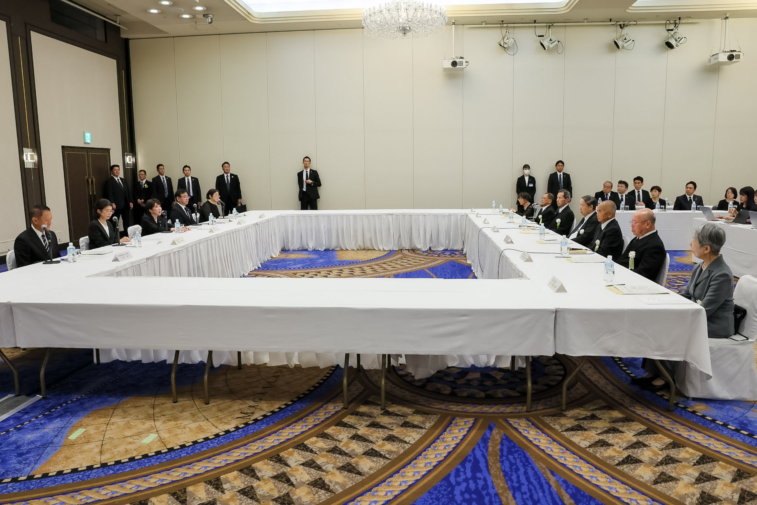 Prime Minister TAKAICHI receiving requests from representatives of atomic bomb survivors (1)