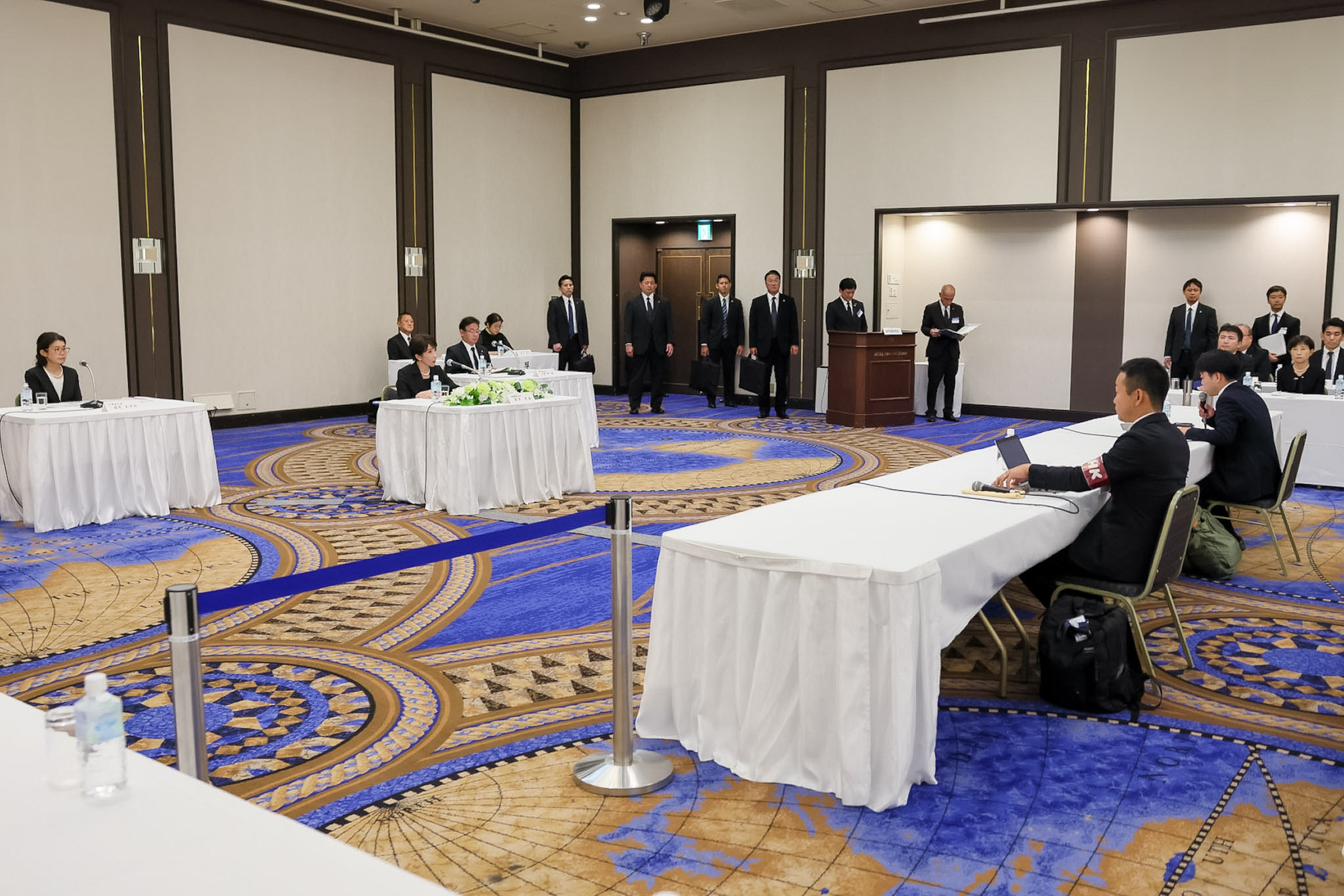 Prime Minister TAKAICHI speaking to the press (1)
